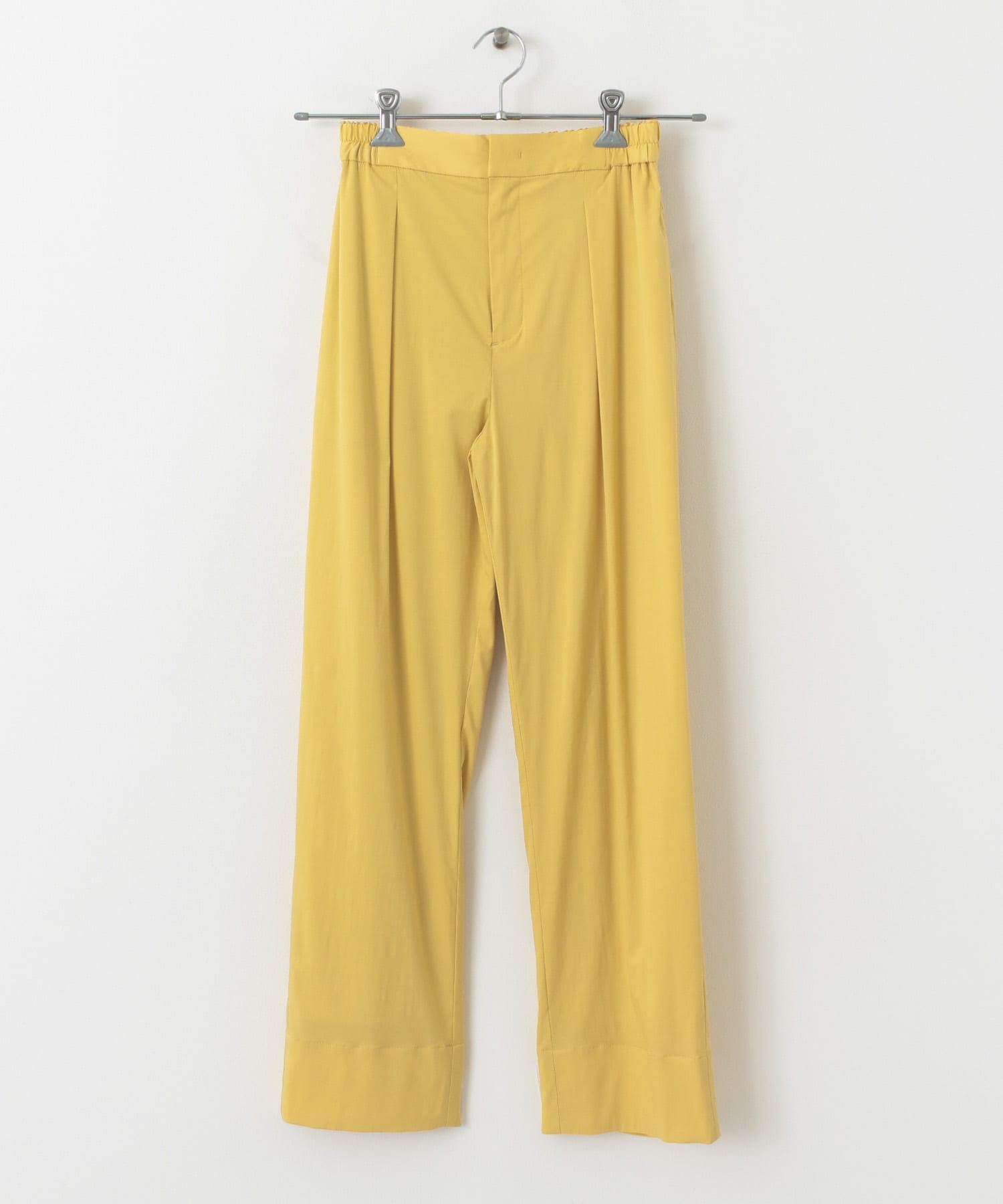 ストレッチストレートカラーパンツ YELLOW 36
