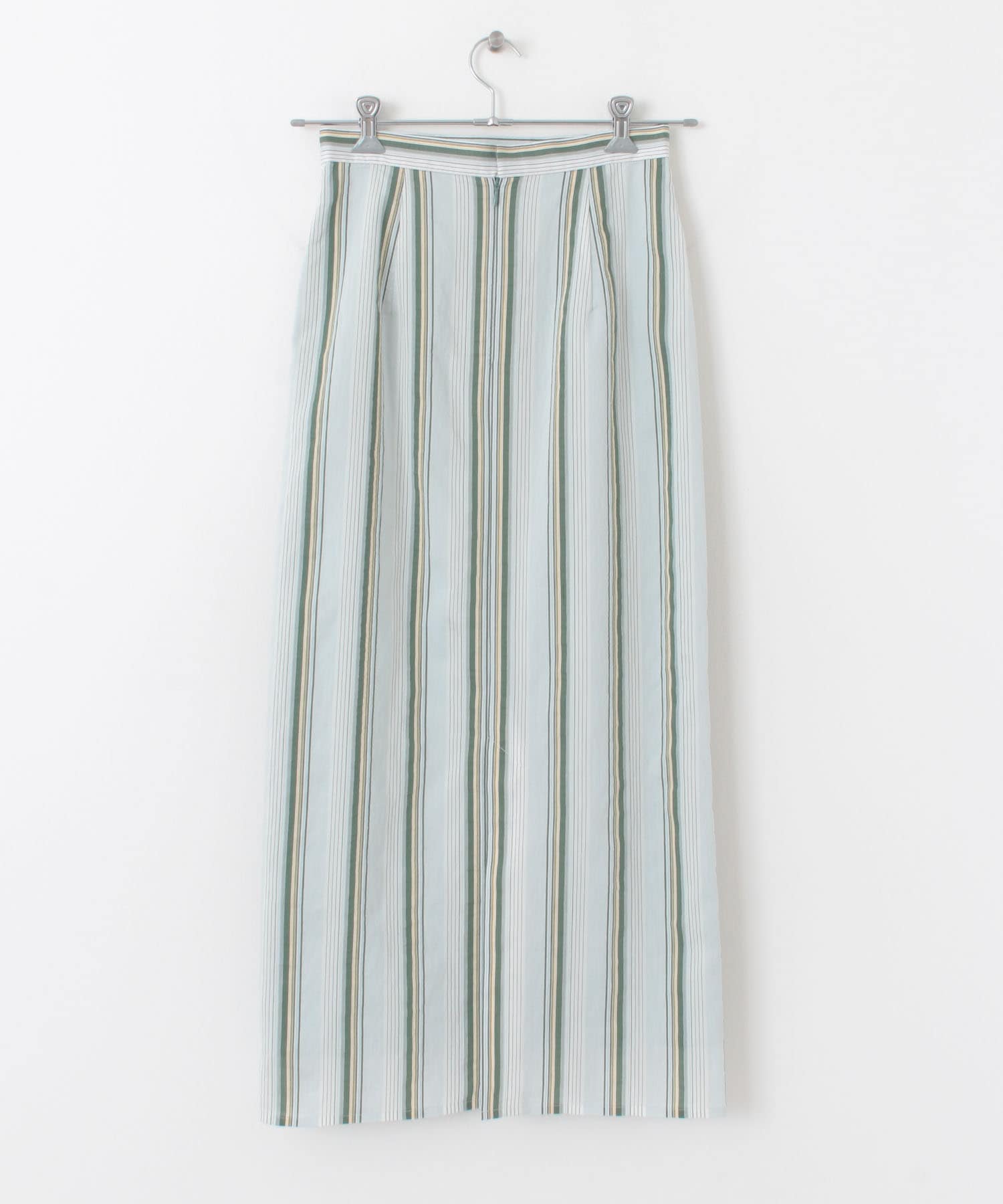 カラーストライプIラインスカート GREEN 36