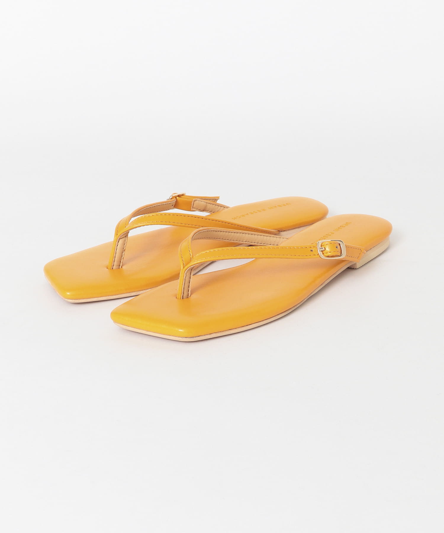 スクエアトゥトングサンダル ORANGE 36