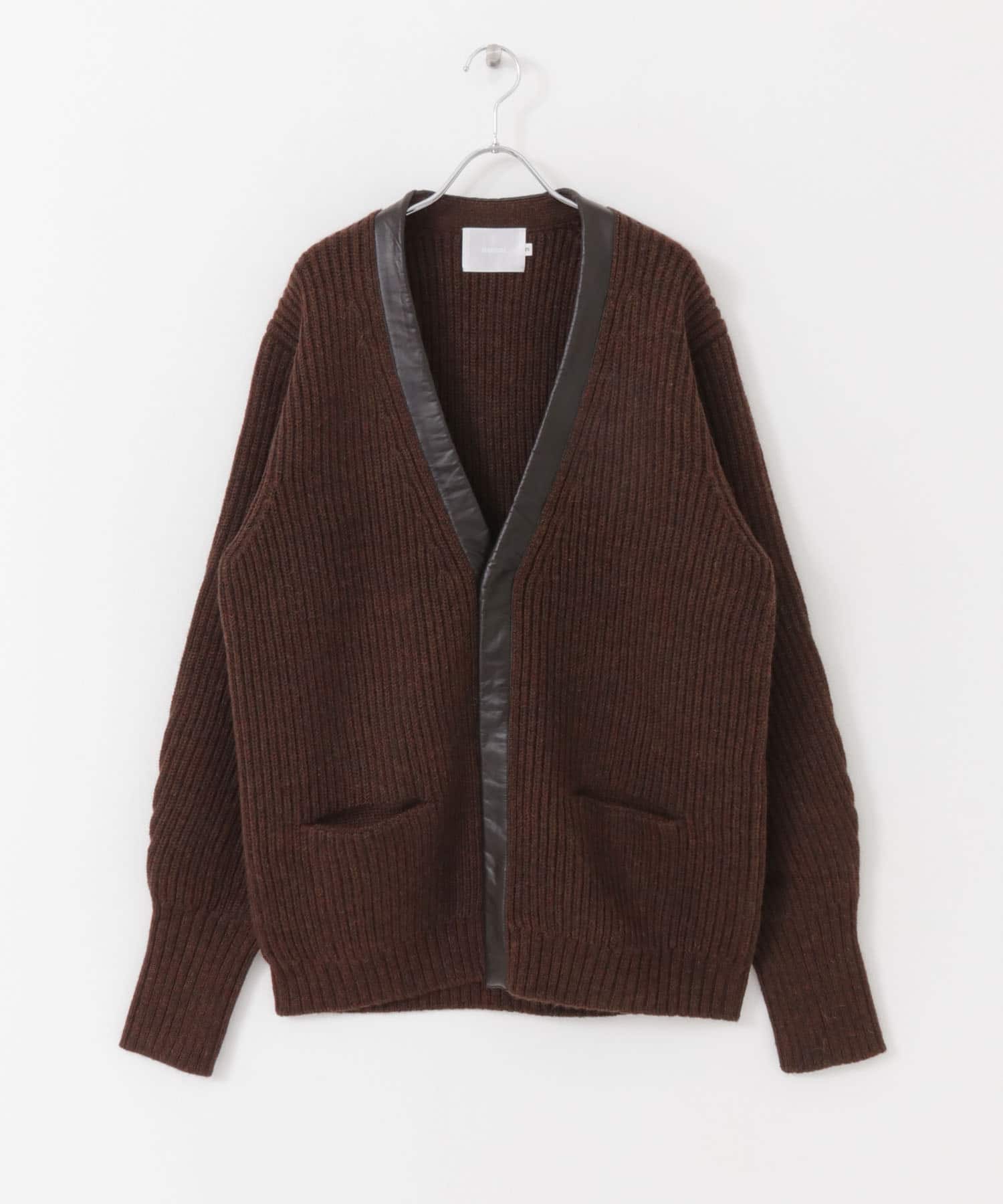 COSEI　5G両畦 CARDIGAN BROWN 2