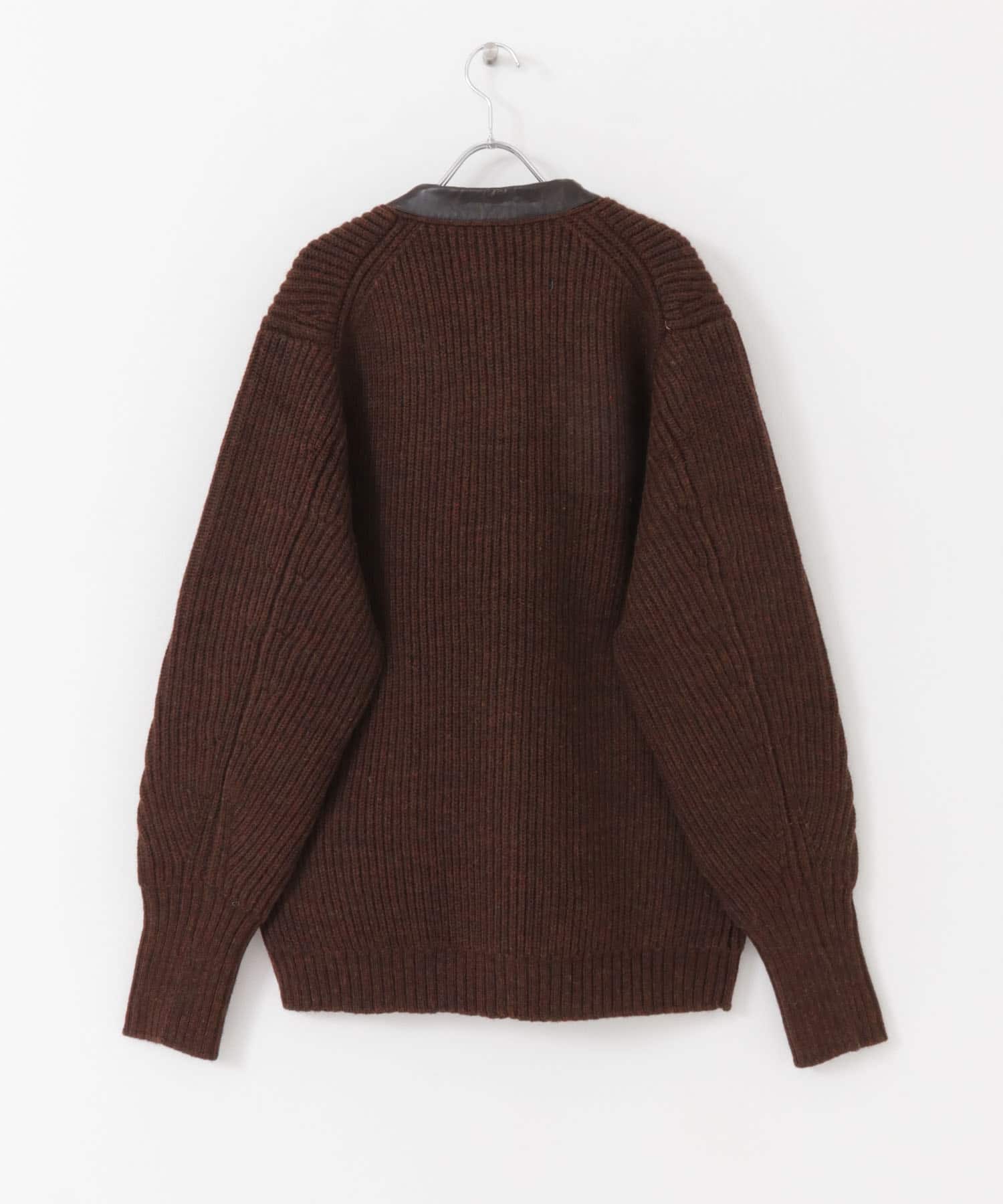 COSEI　5G両畦 CARDIGAN BROWN 2