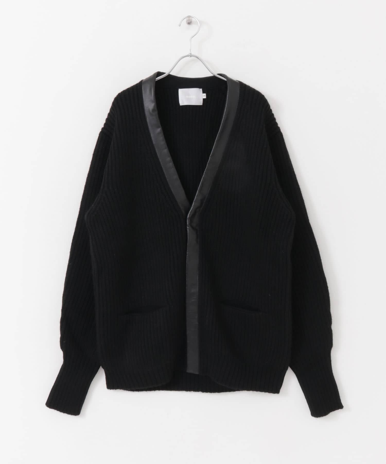 COSEI　5G両畦 CARDIGAN BLACK 3
