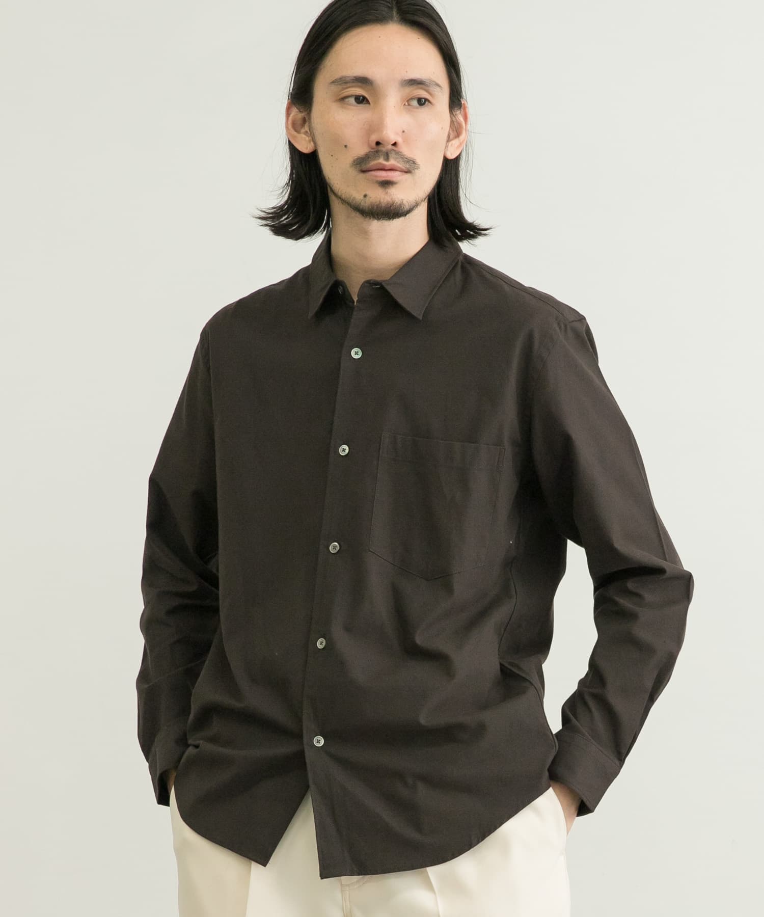 Brushed Regular FitShirts D/BROWN S