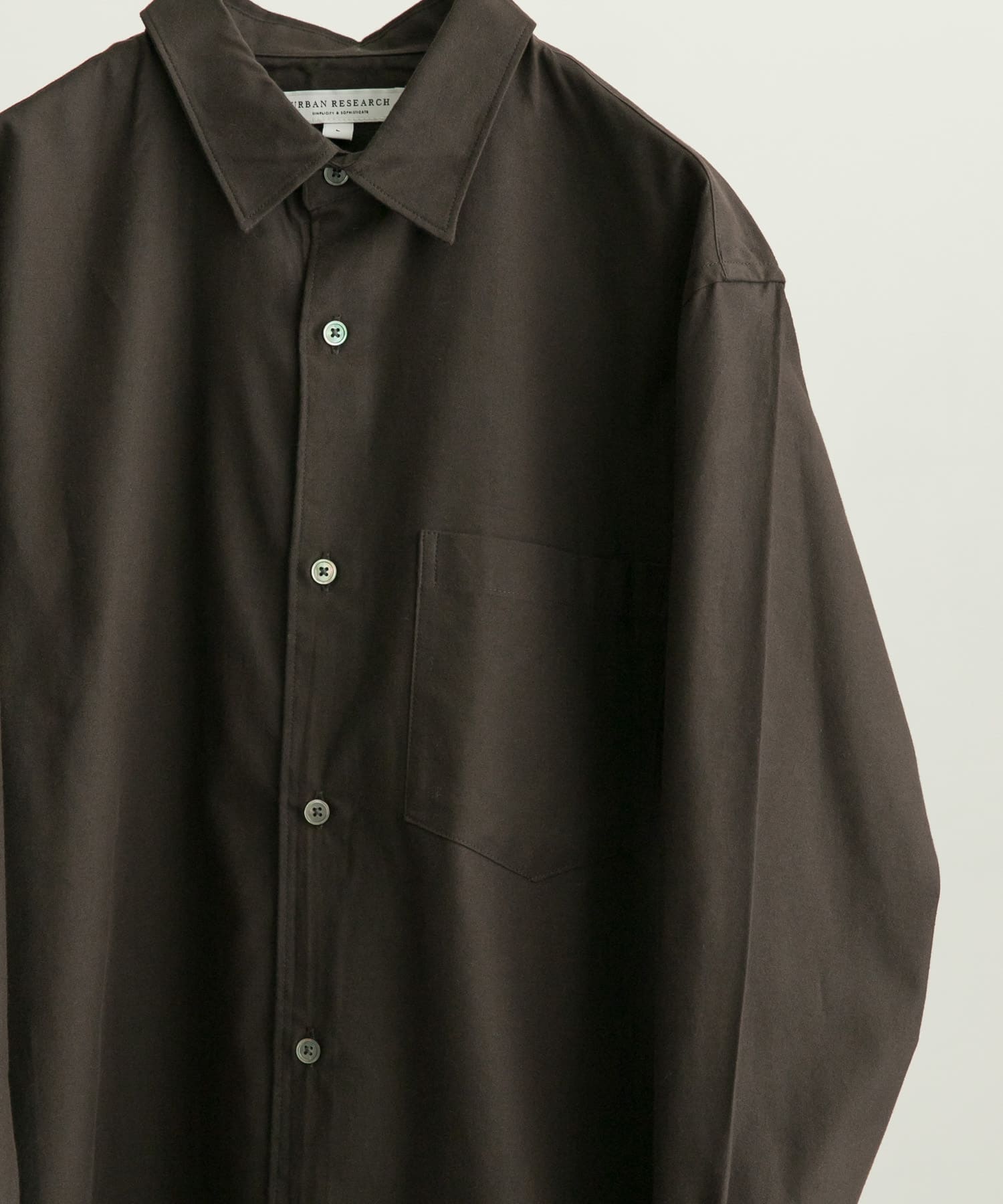 Brushed Regular FitShirts D/BROWN S