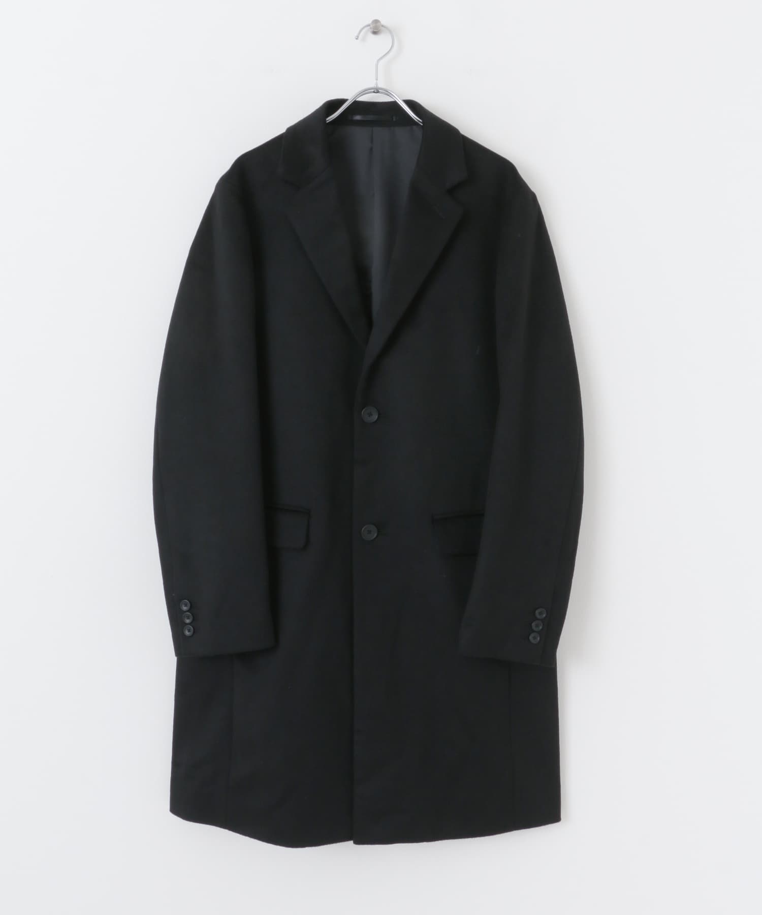 CHESTER COAT SUPER120 BLACK S