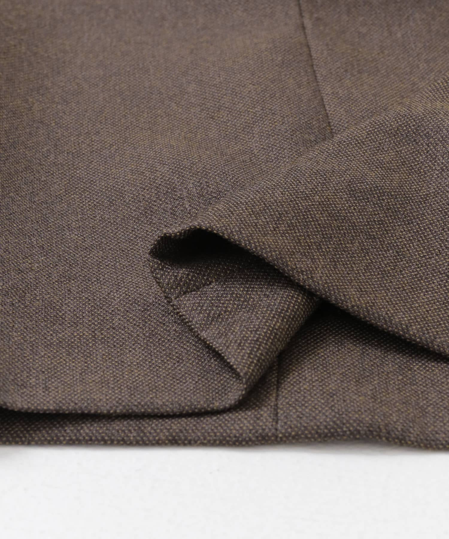 ウールライクセミフレアイージーパンツ BROWN 36