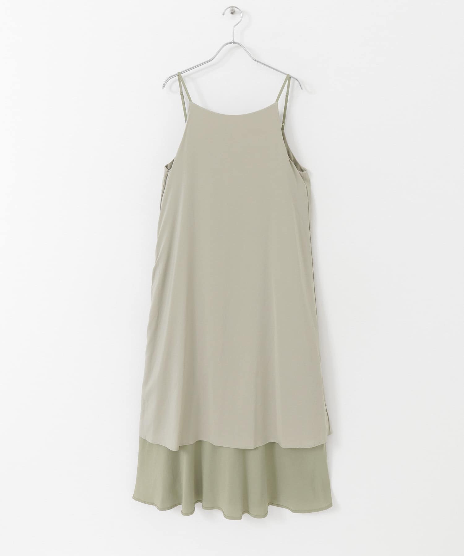ヘム切替キャミワンピース SAND BEIGE FREE