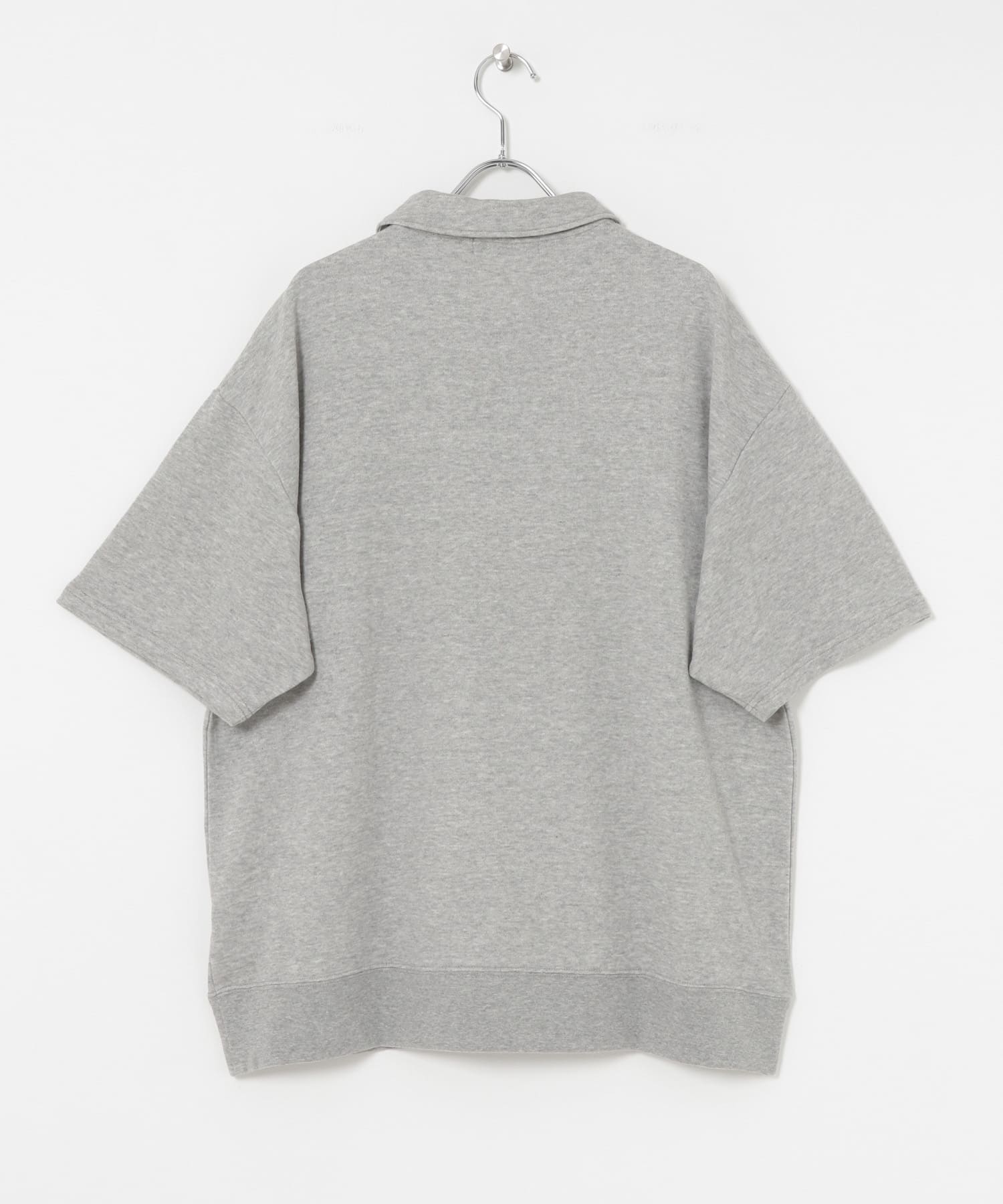 ライトフレンチテリーハーフジッププルオーバー H.GRAY M