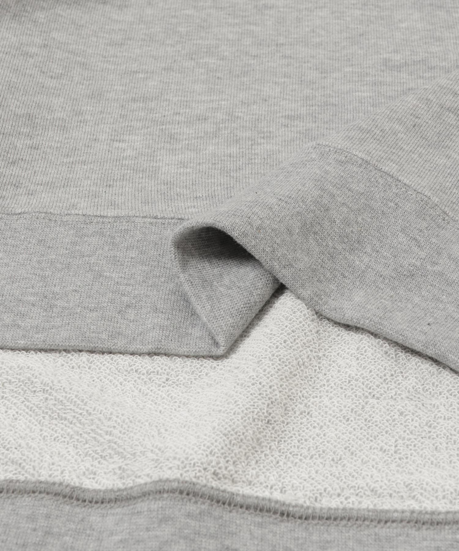 ライトフレンチテリーハーフジッププルオーバー H.GRAY M