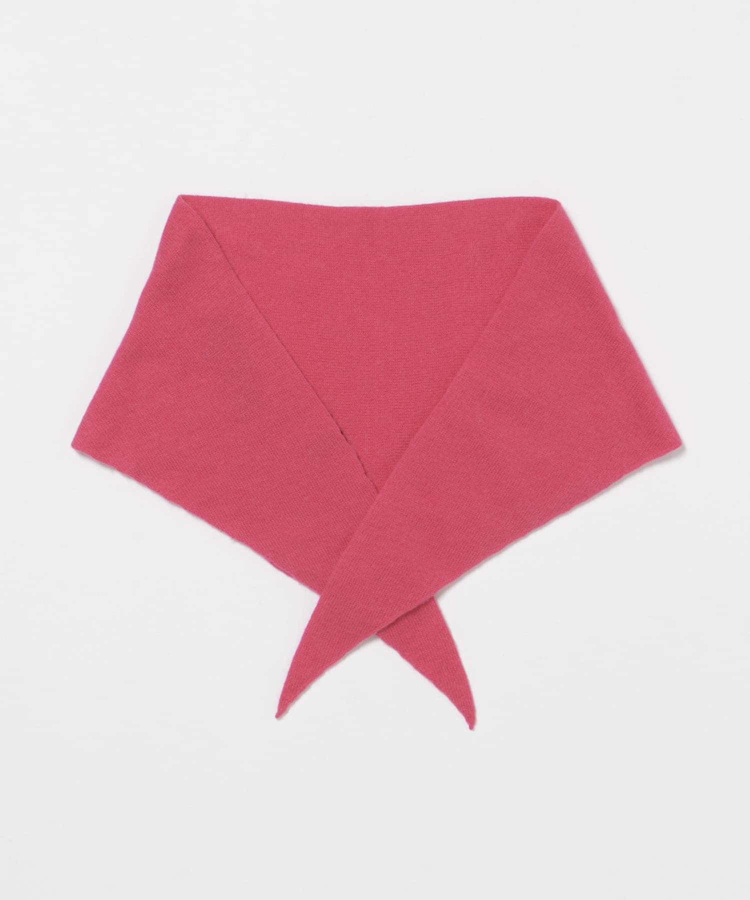 ウールカシミヤニットスカーフ PINK -