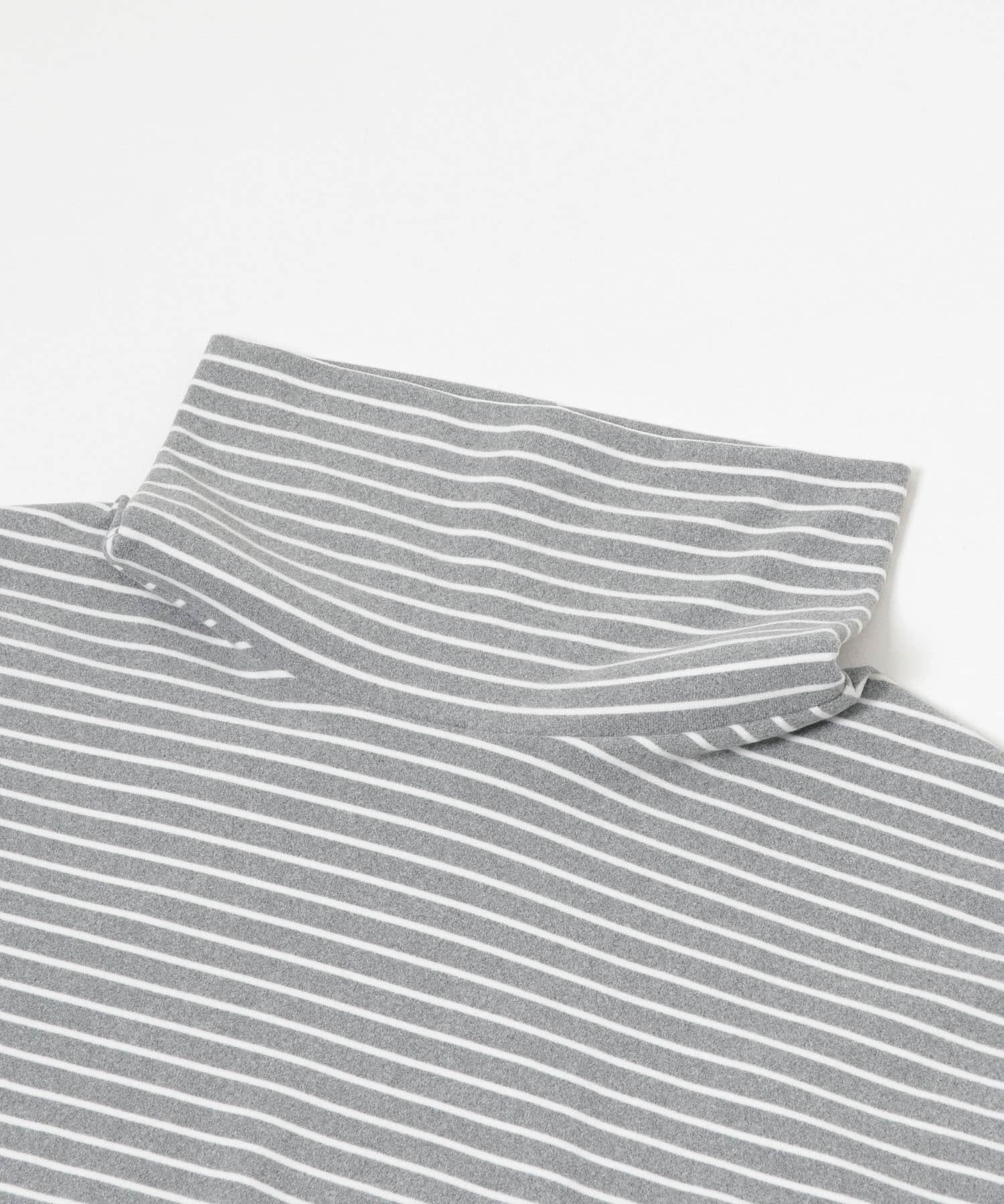 起毛ボーダールーズタートルTシャツ LT GRAY M