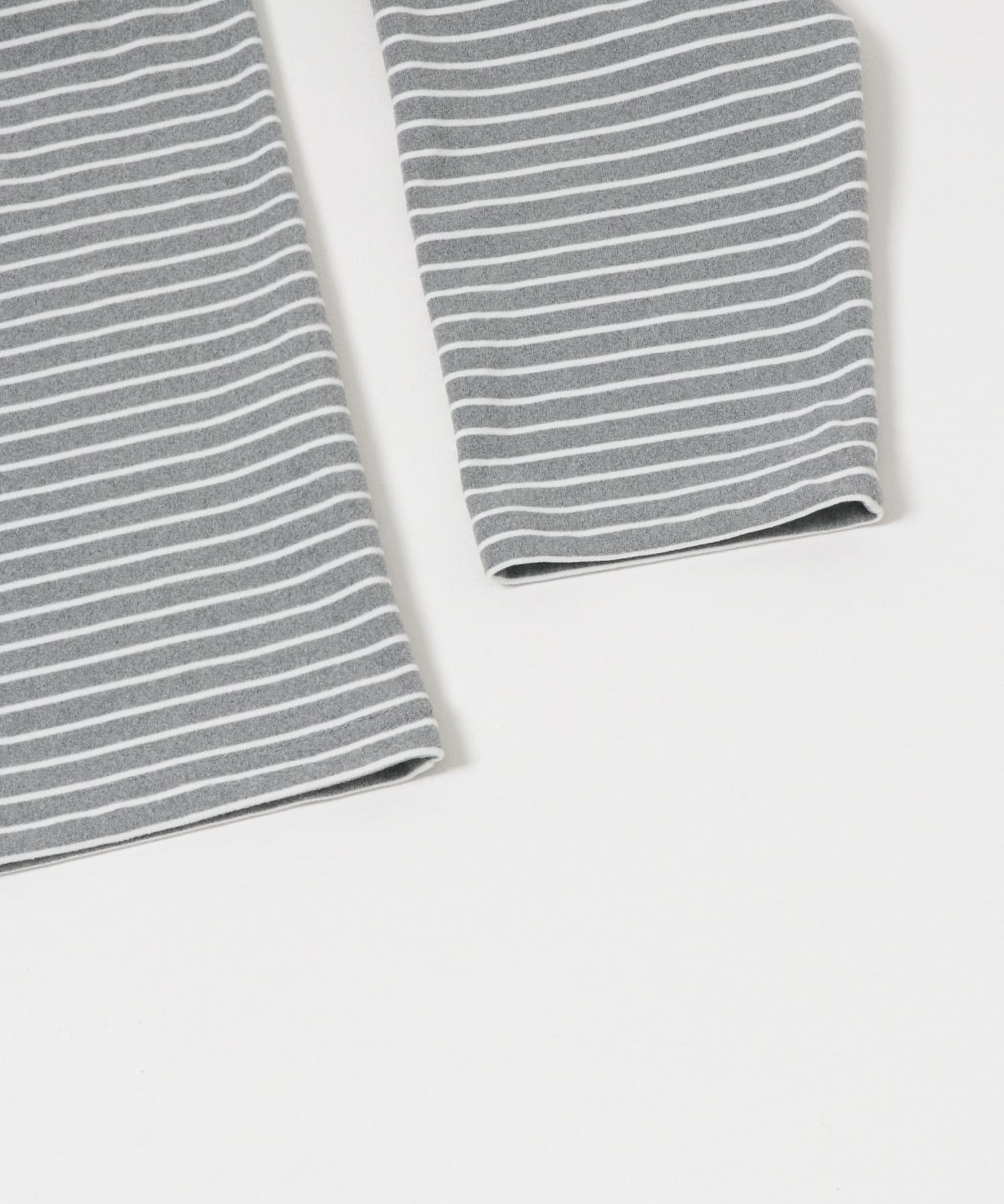 起毛ボーダールーズタートルTシャツ LT GRAY M