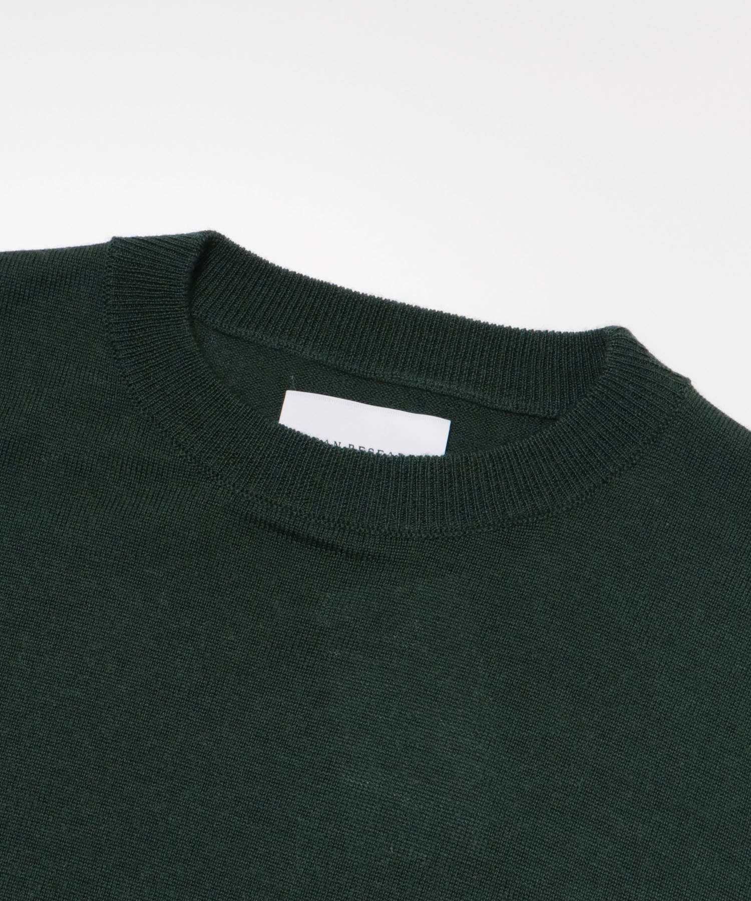 WASHABLEウール クルーネックニット KHAKI M
