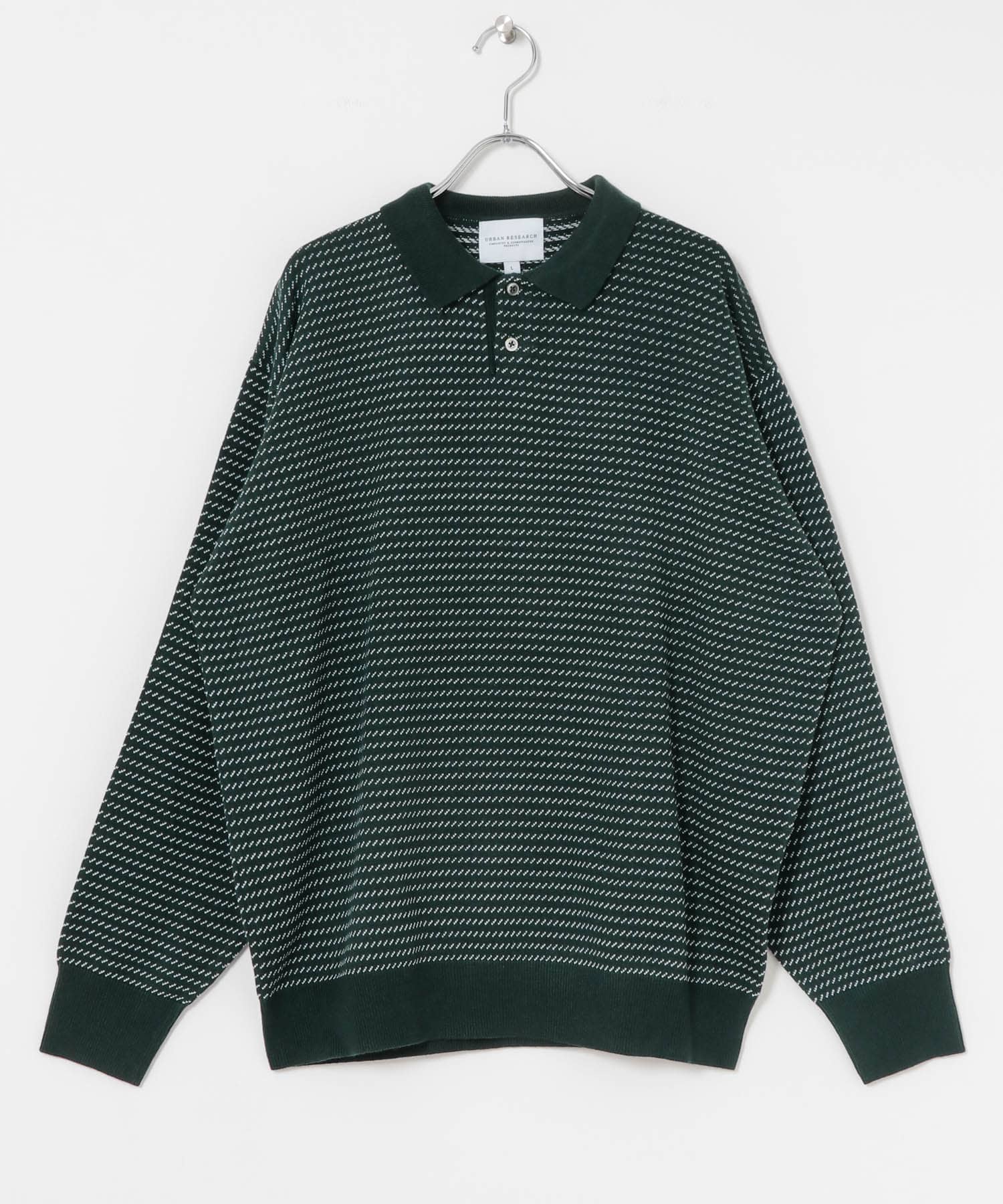 12Gバーズアイポロニット GREEN M