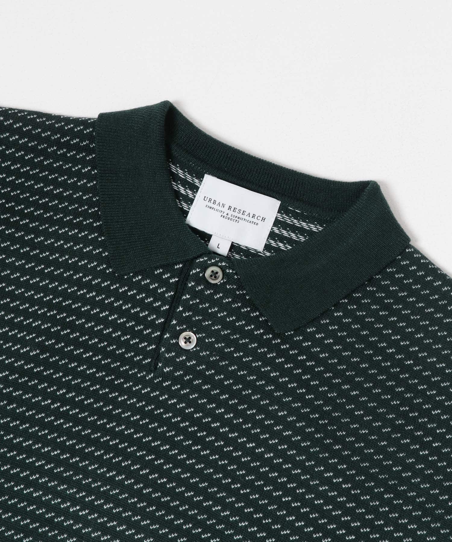 12Gバーズアイポロニット GREEN M