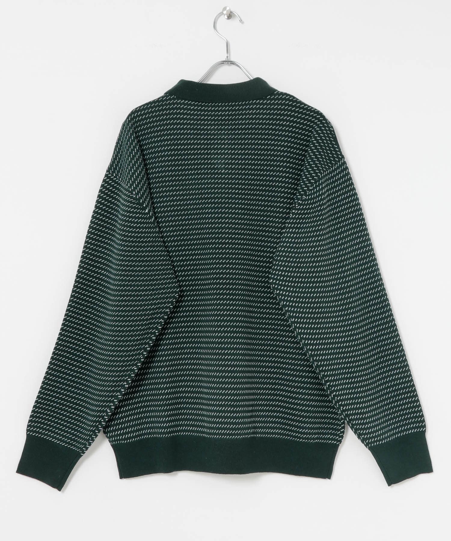 12Gバーズアイポロニット GREEN M
