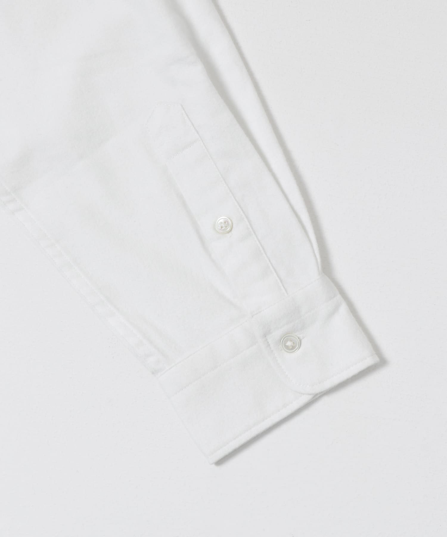 『UR TECH』バンドカラーシャツ WHITE S