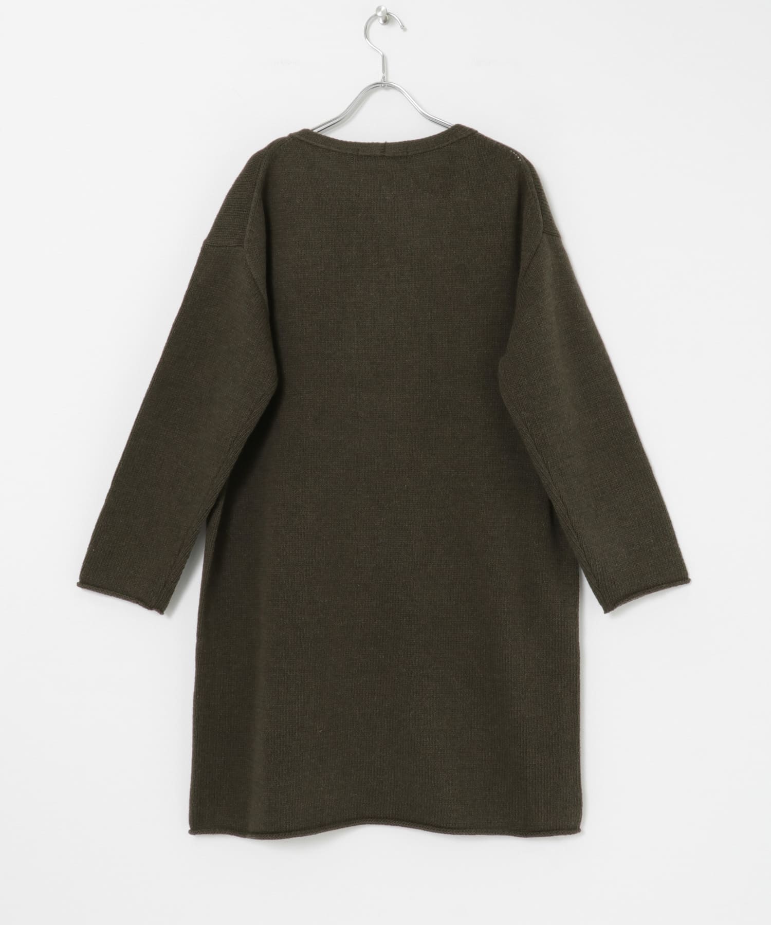 レイヤード風ニットワンピース KHK BROWN FREE