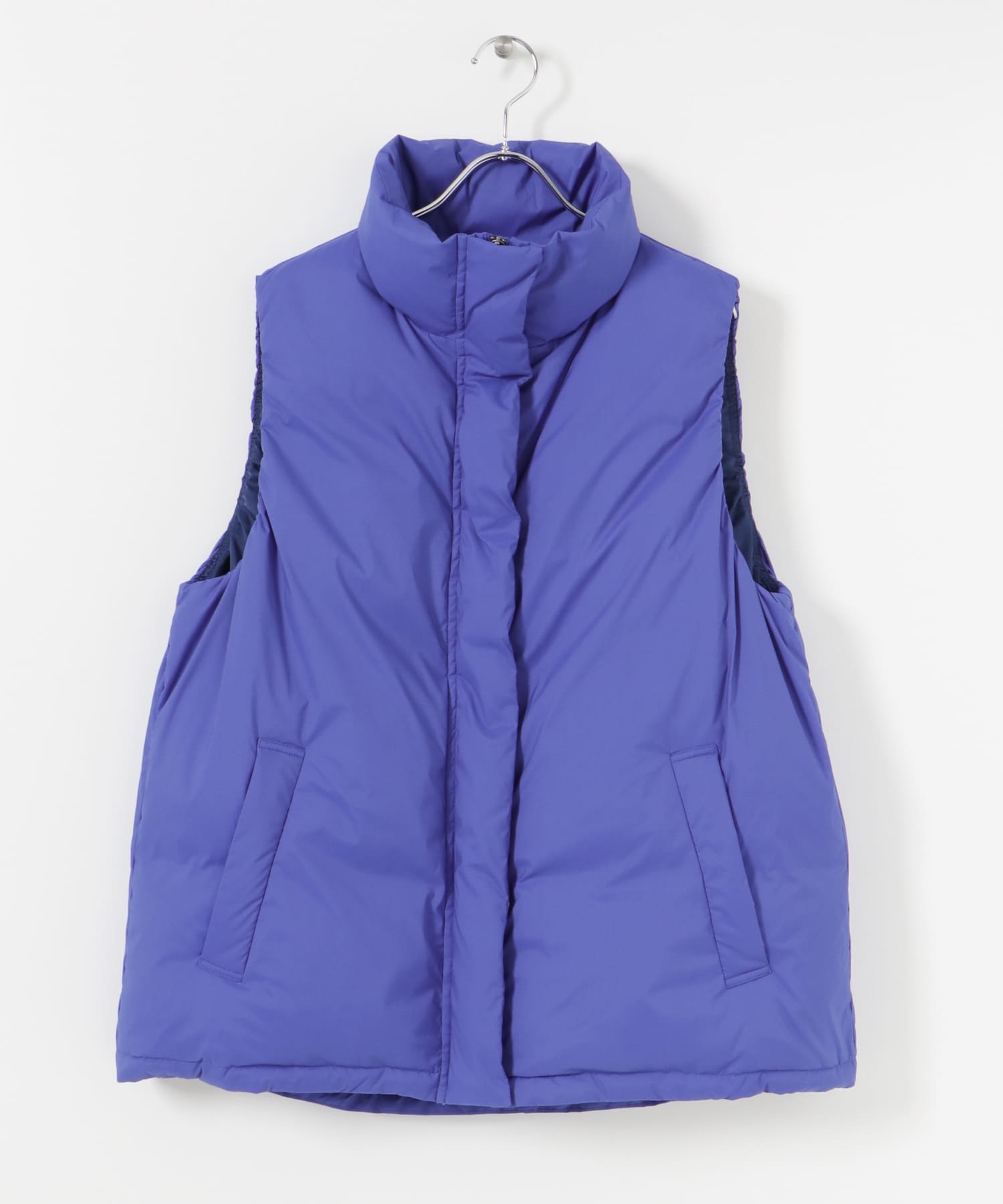 ステッチレスダウンベスト BLUE FREE