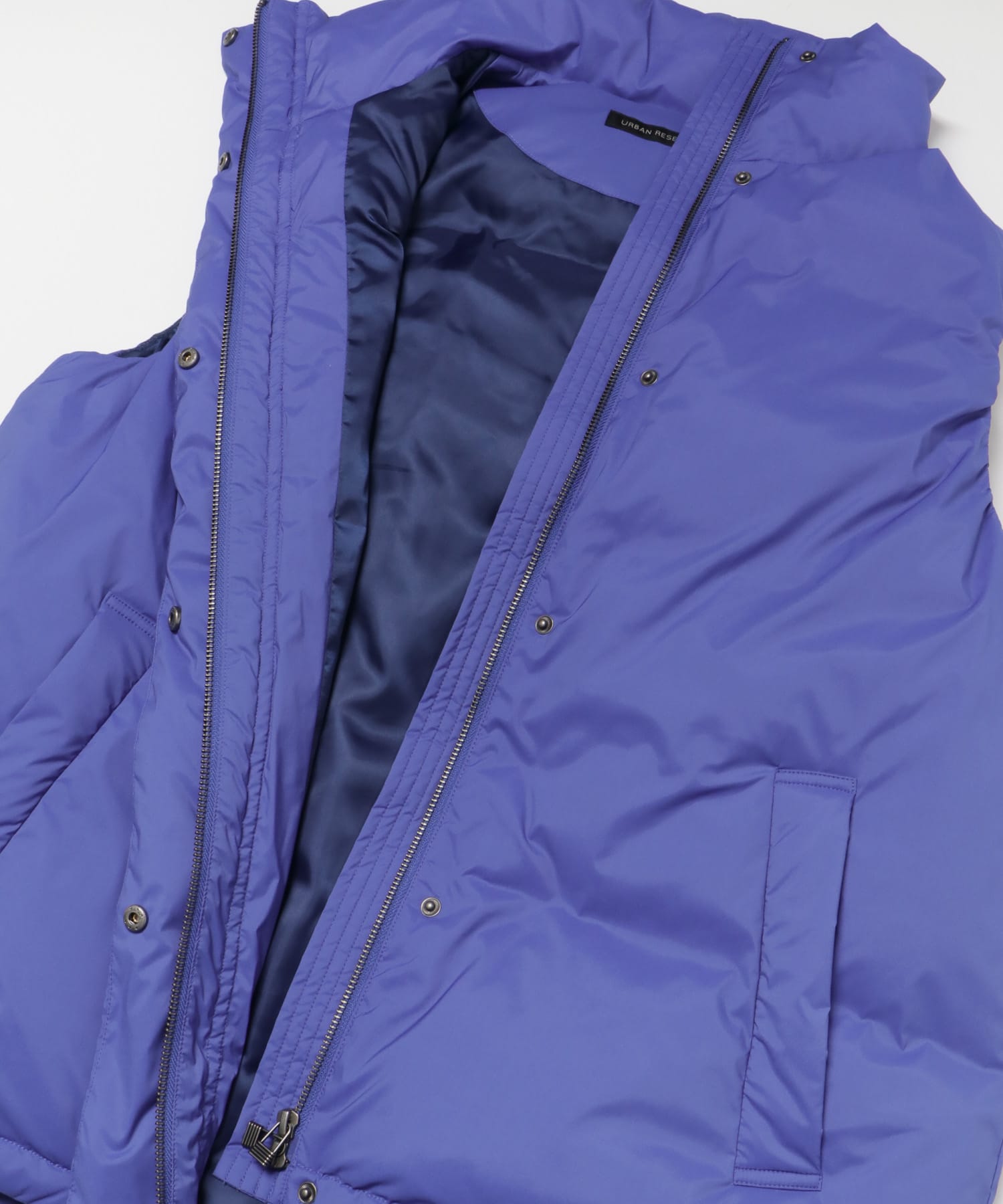 ステッチレスダウンベスト BLUE FREE