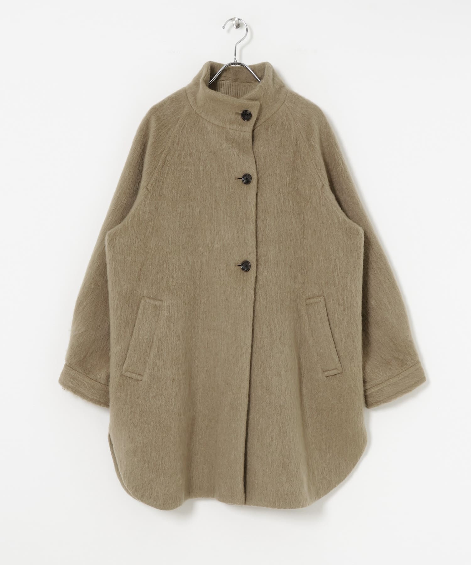 バルカラーシャギーコート BEIGE FREE