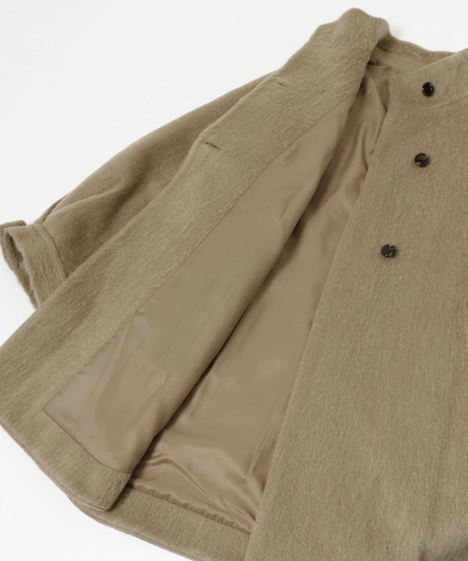 バルカラーシャギーコート BEIGE FREE
