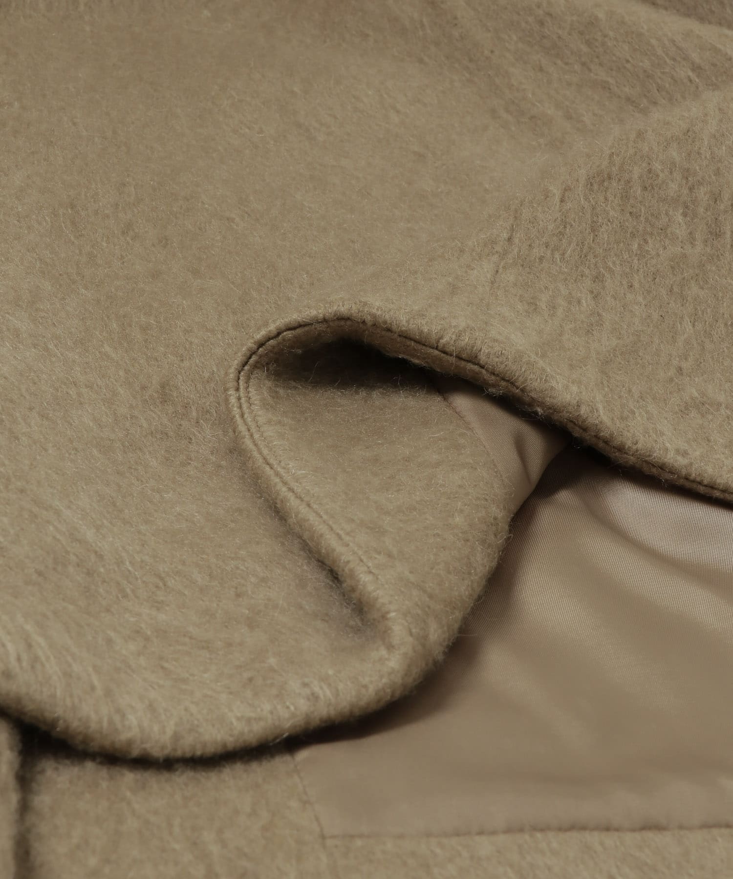 バルカラーシャギーコート BEIGE FREE