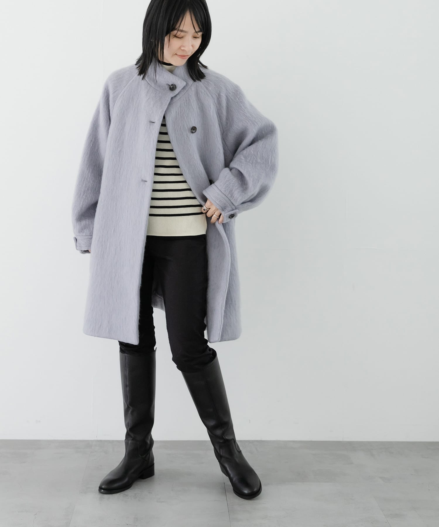 バルカラーシャギーコート(FREE BEIGE): アウター｜URBAN