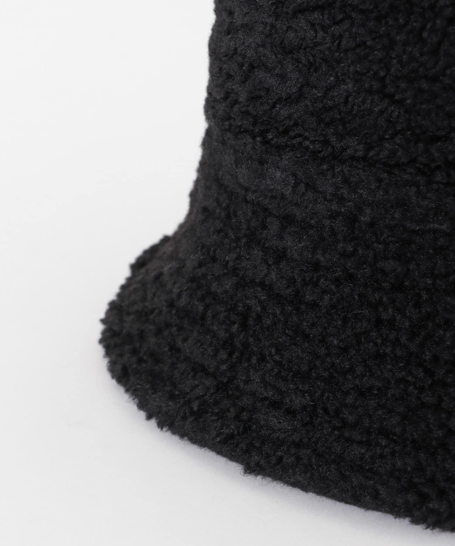 リバーシブルボアバケットハット BLACK FREE