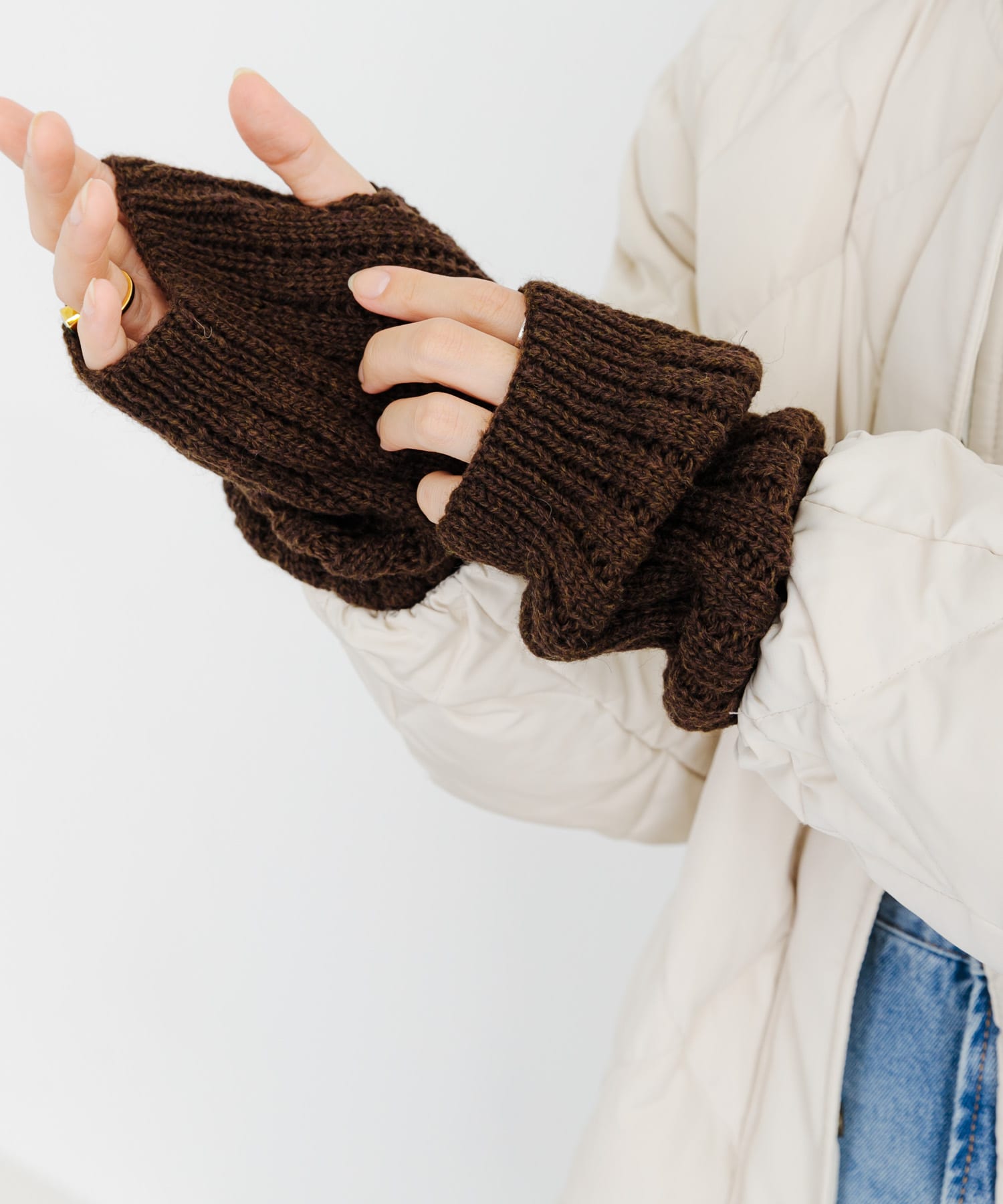 アームウォーマー BROWN FREE