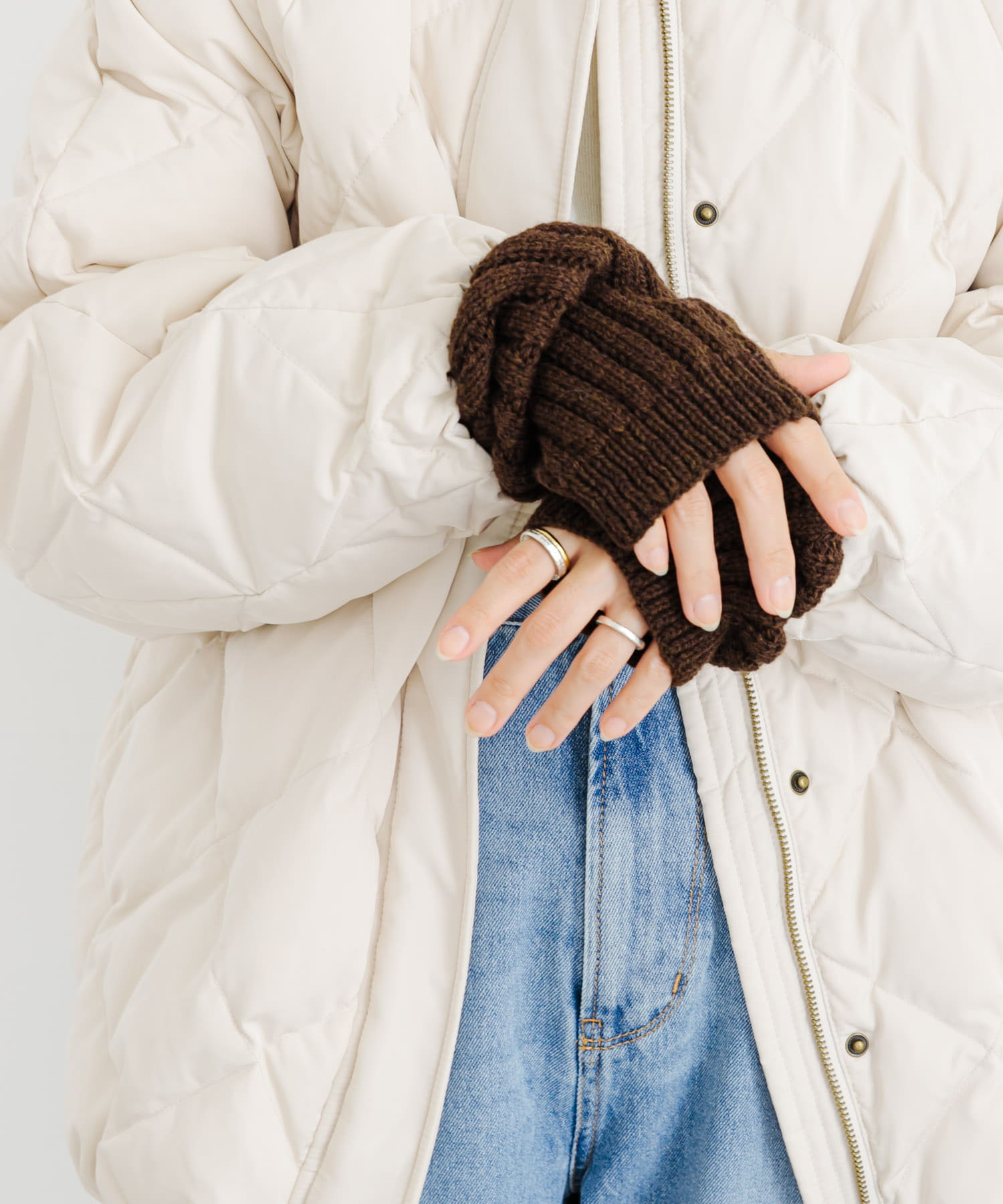 アームウォーマー BROWN FREE