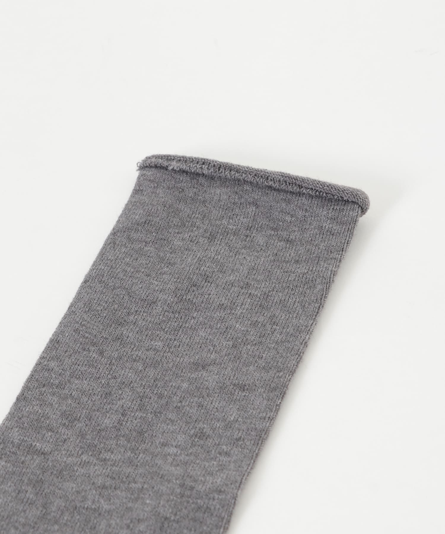 ウールコットンハイソックス CHARCOAL FREE