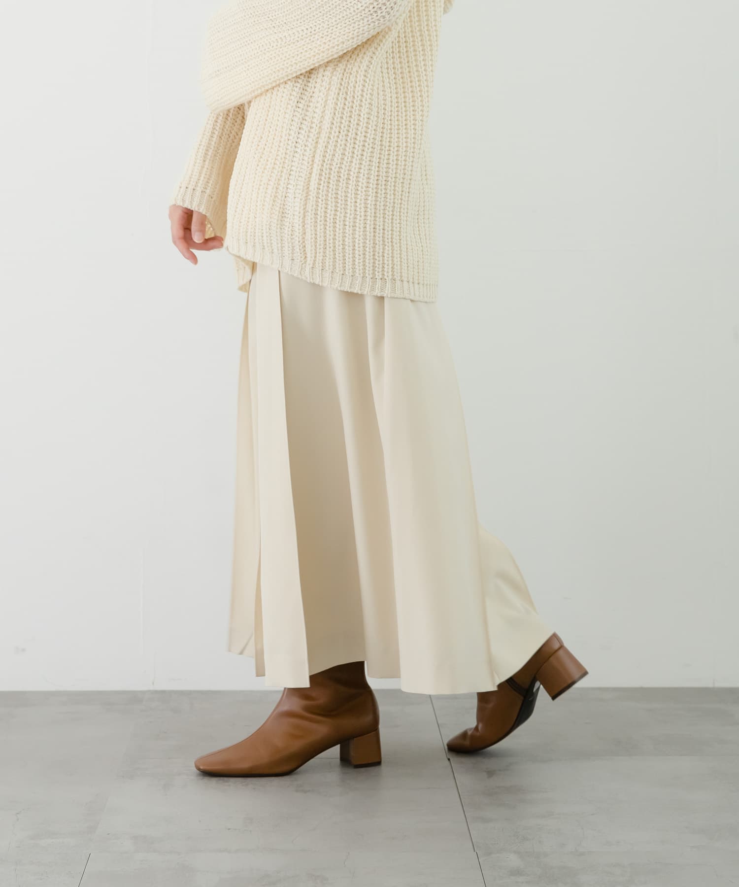 『MADE IN JAPAN』スクエアトゥブーツ BROWN 37