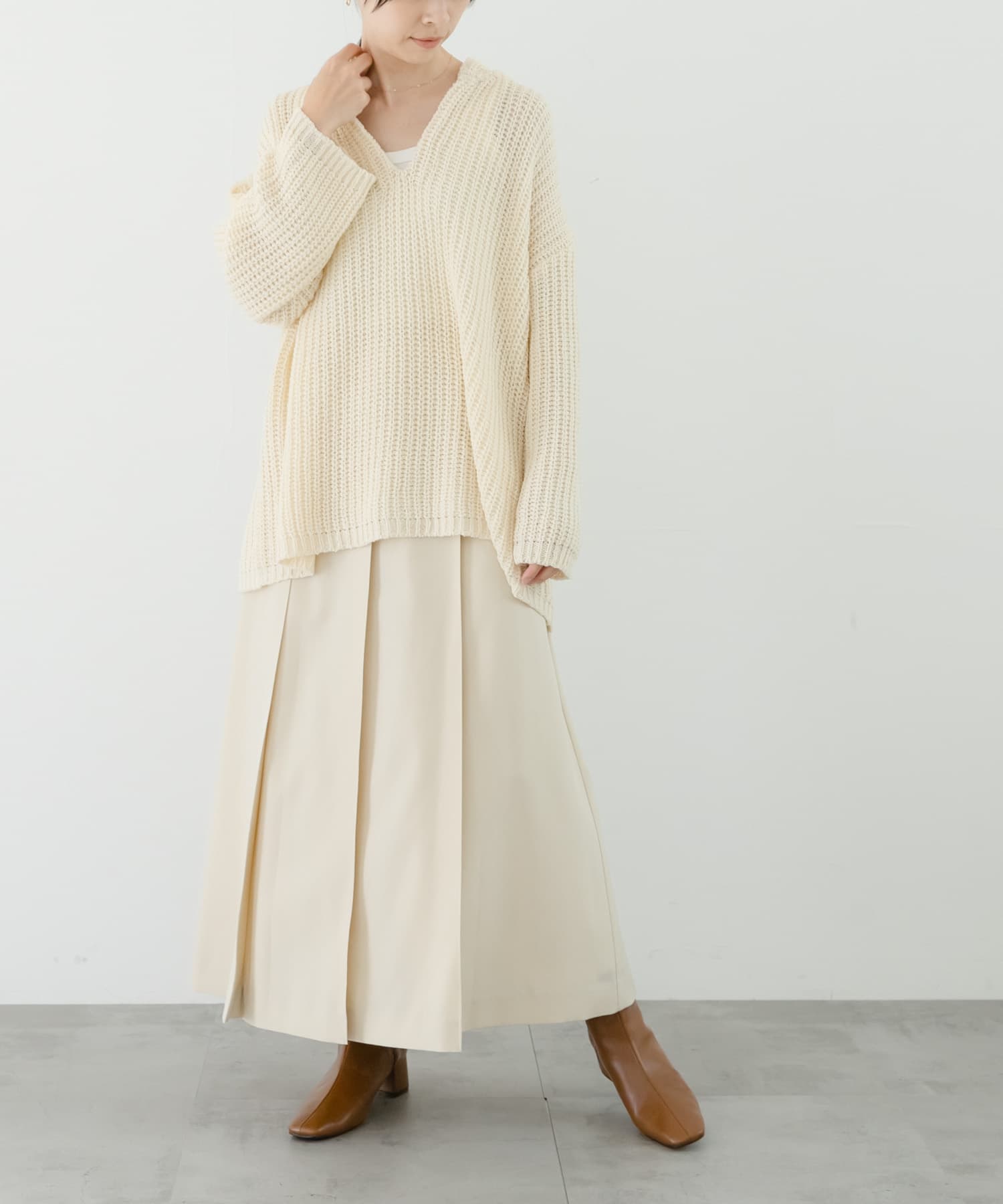 『MADE IN JAPAN』スクエアトゥブーツ BROWN 37