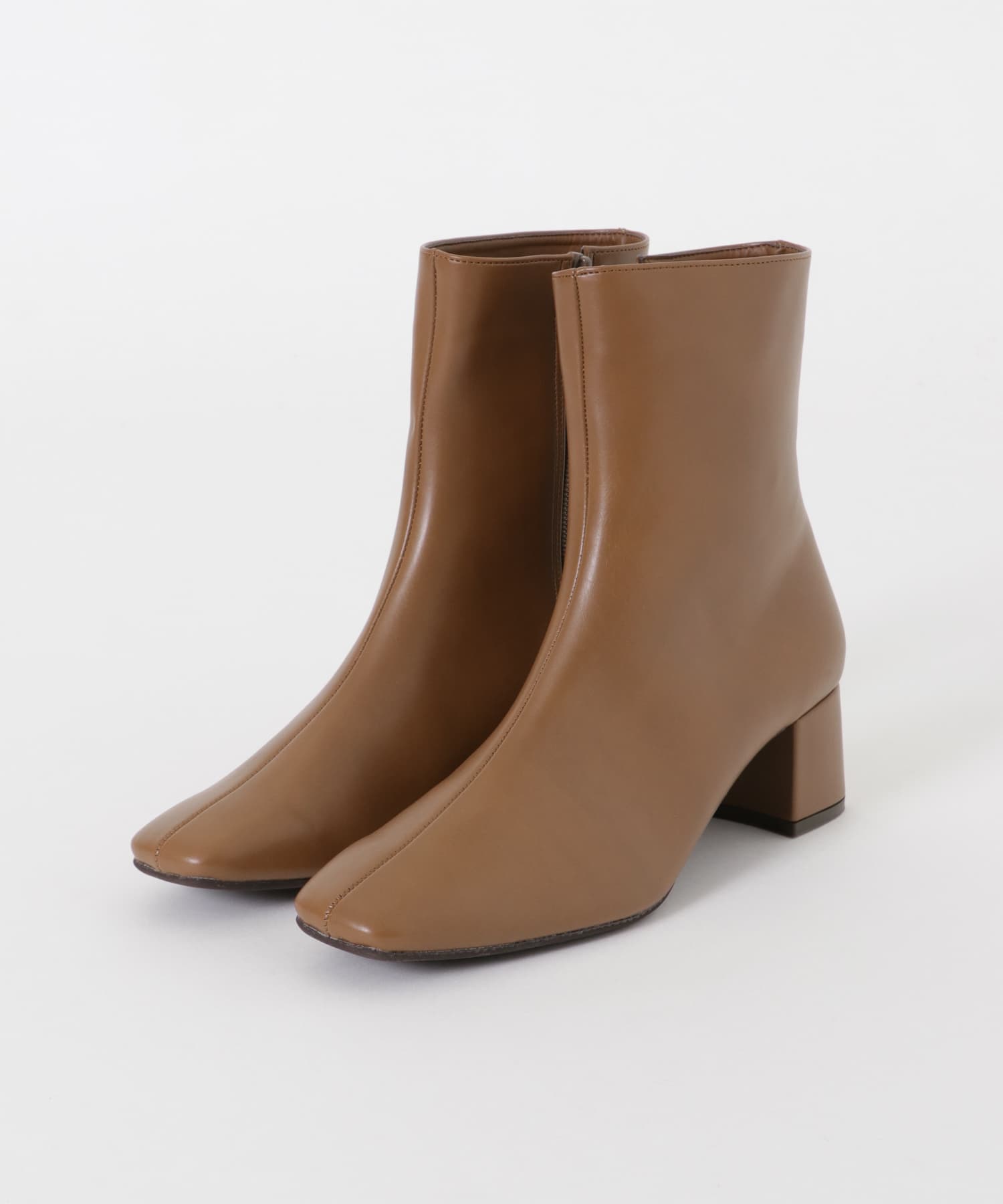 『MADE IN JAPAN』スクエアトゥブーツ BROWN 36