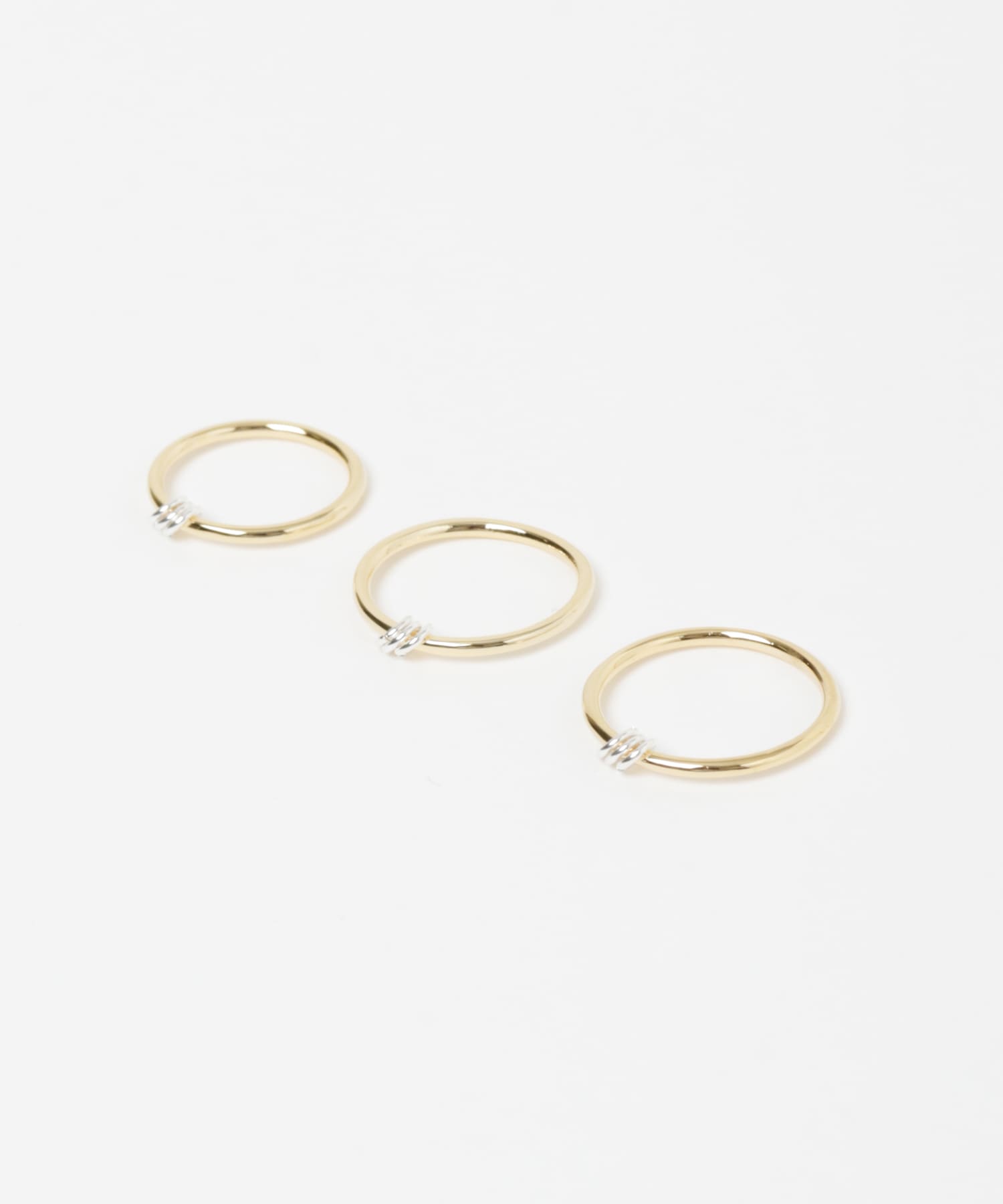 Lapuis　SV925 Three SETリングB GOLD -