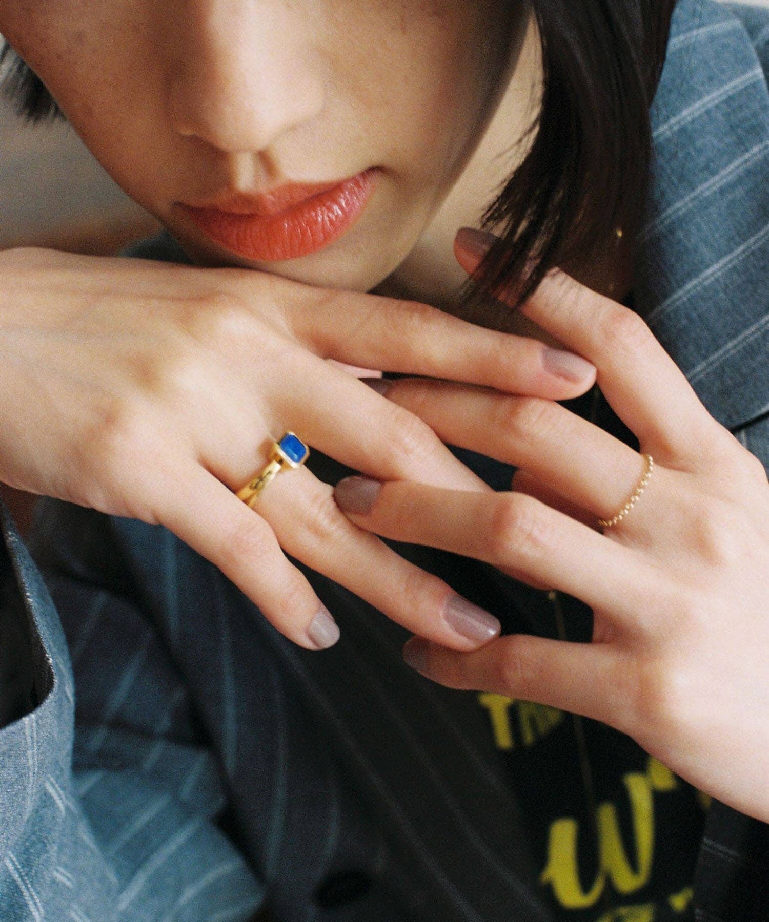 decor『デコール』　石のリング ラピスラズリ GOLD 11