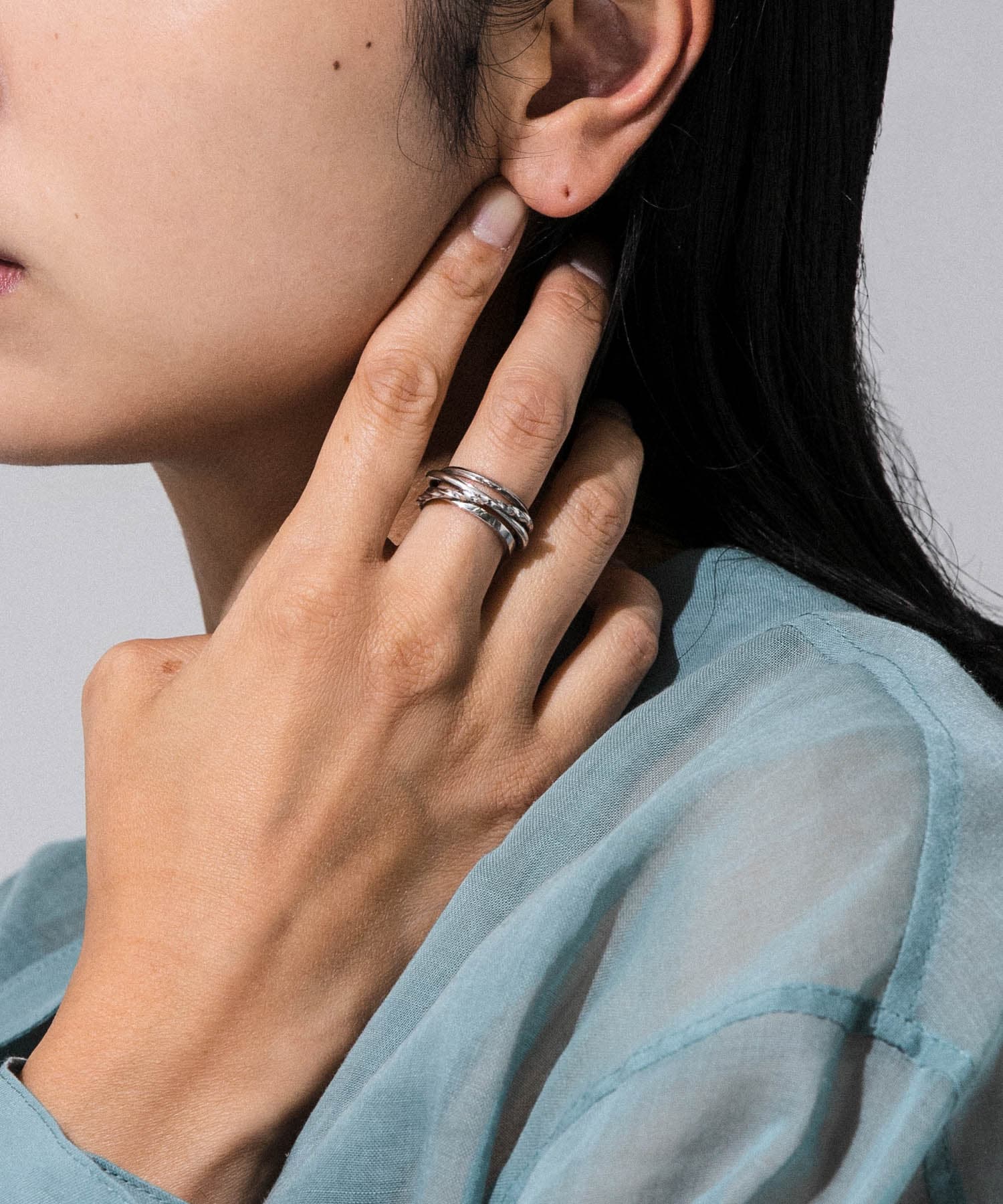 decor『デコール』　Spiral twist ring SILVER -
