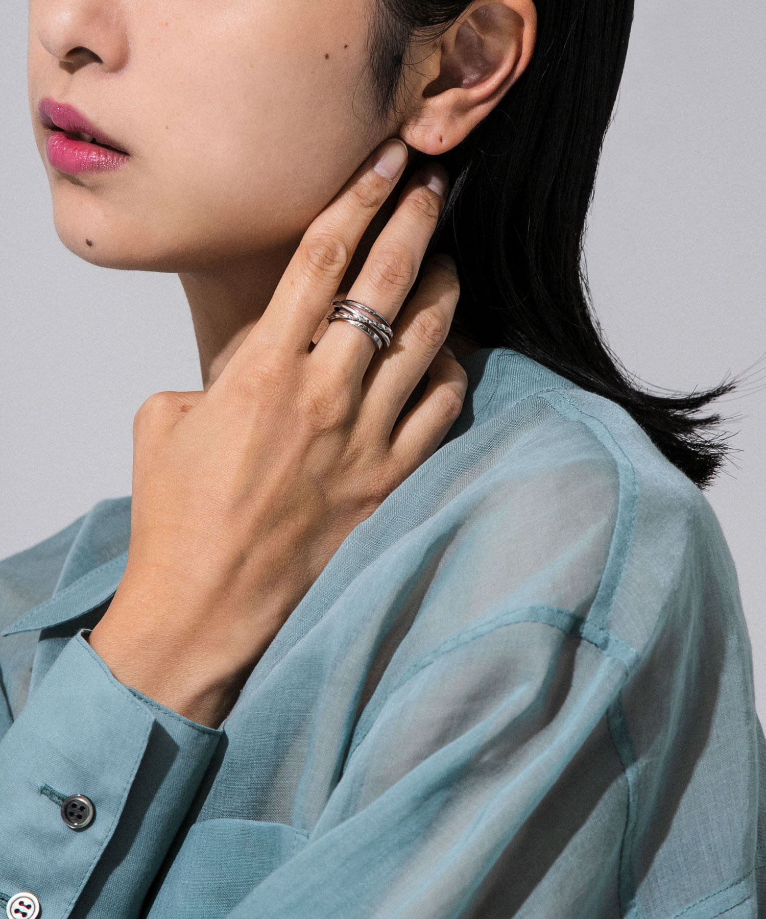decor『デコール』　Spiral twist ring SILVER -