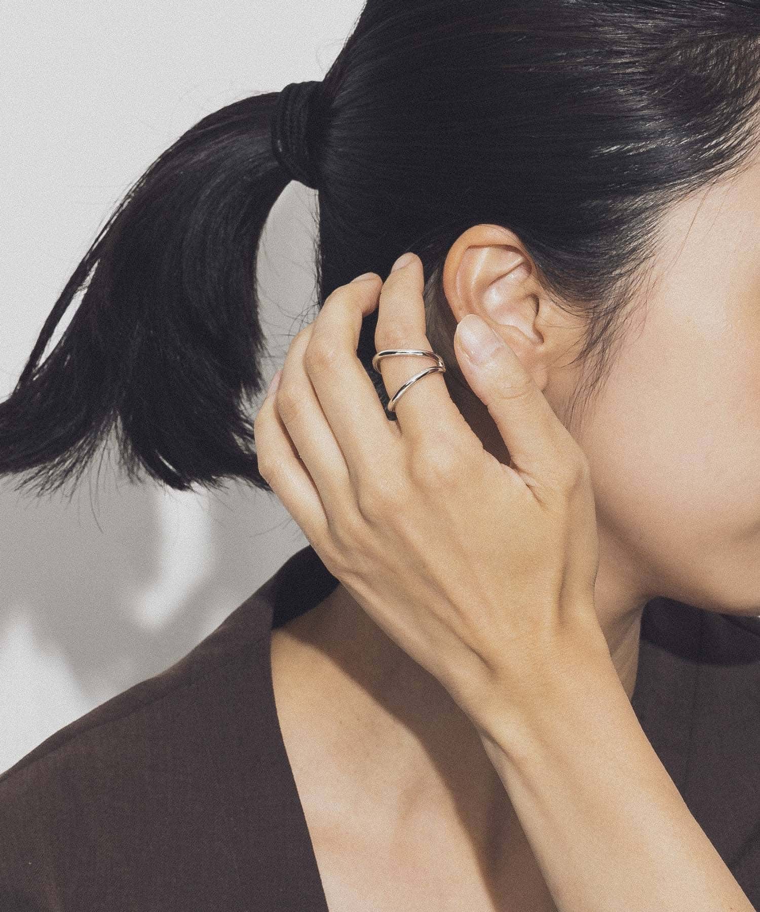 decor　Double ring SILVER -