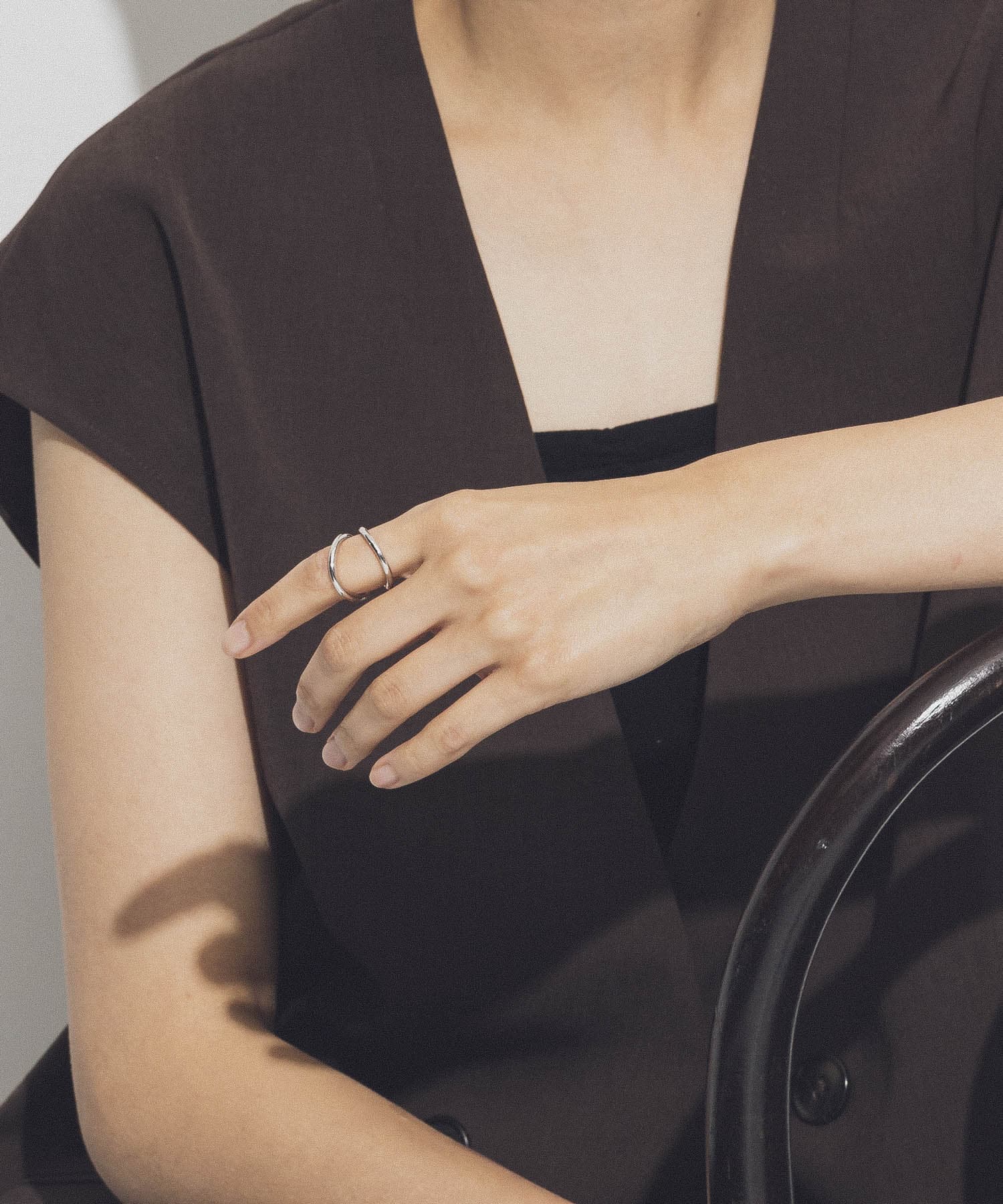 decor　Double ring SILVER -