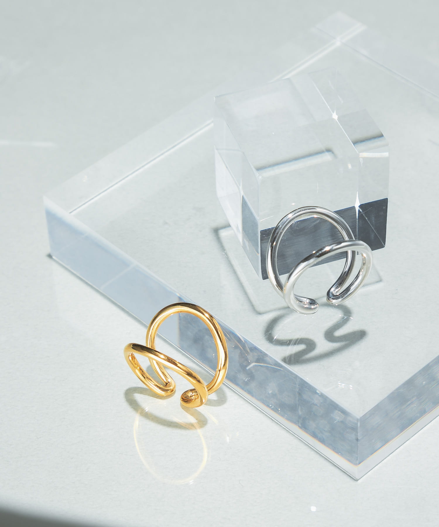 decor　Double ring SILVER -