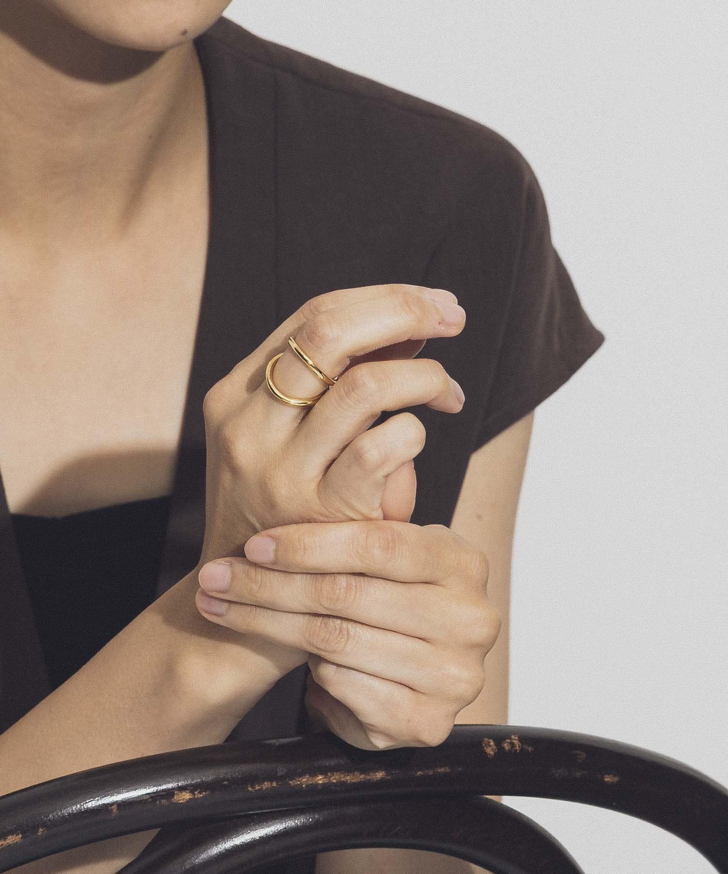 decor　Double ring GOLD -