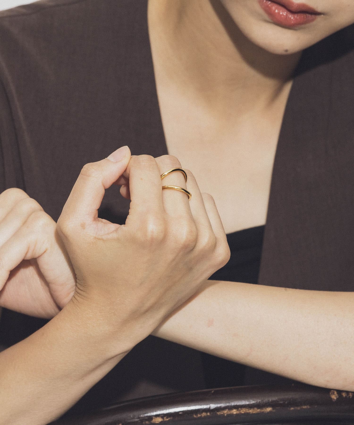 decor　Double ring GOLD -