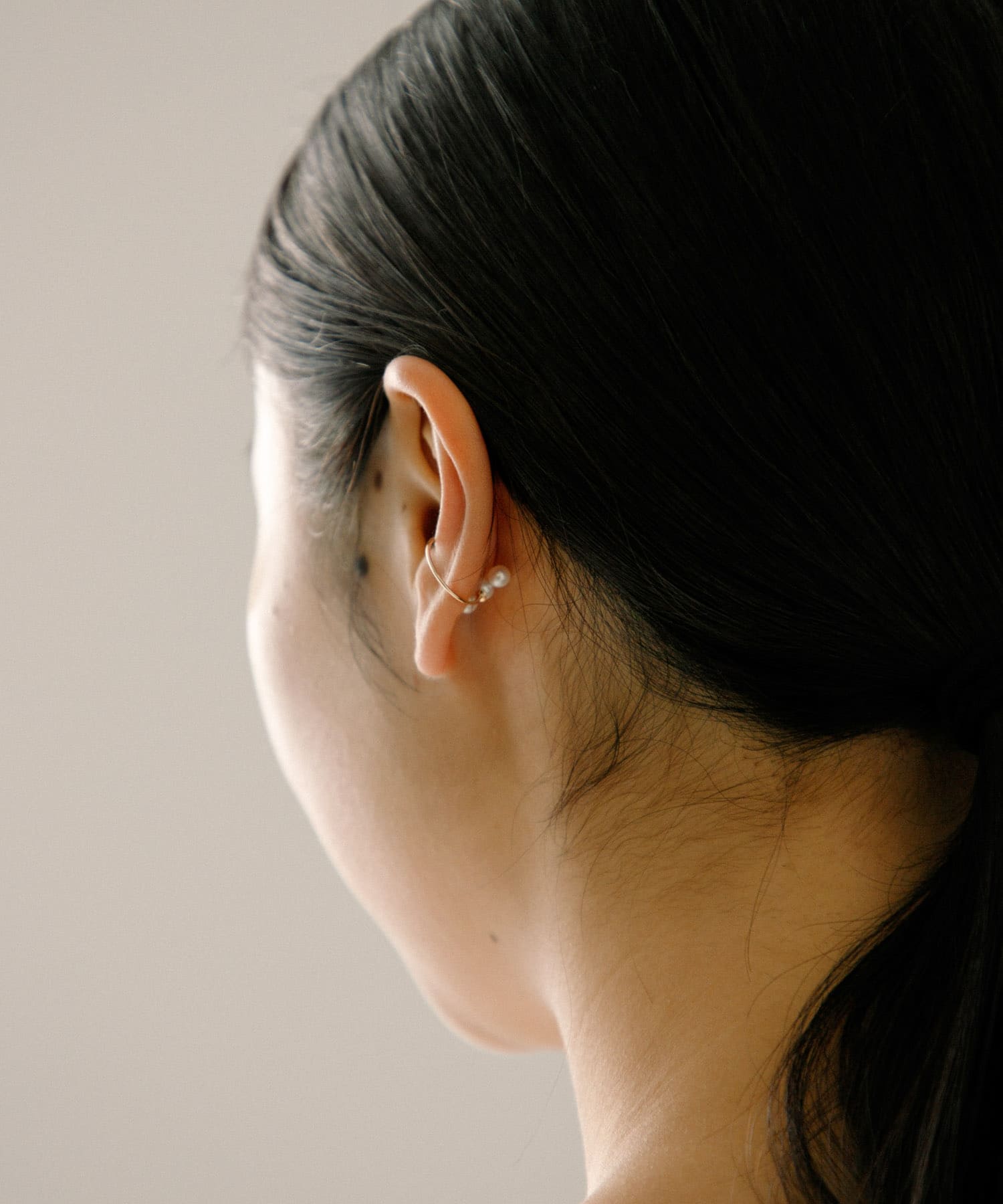 ff by decor urban research　2WAYパールイヤカフ 10KYG -