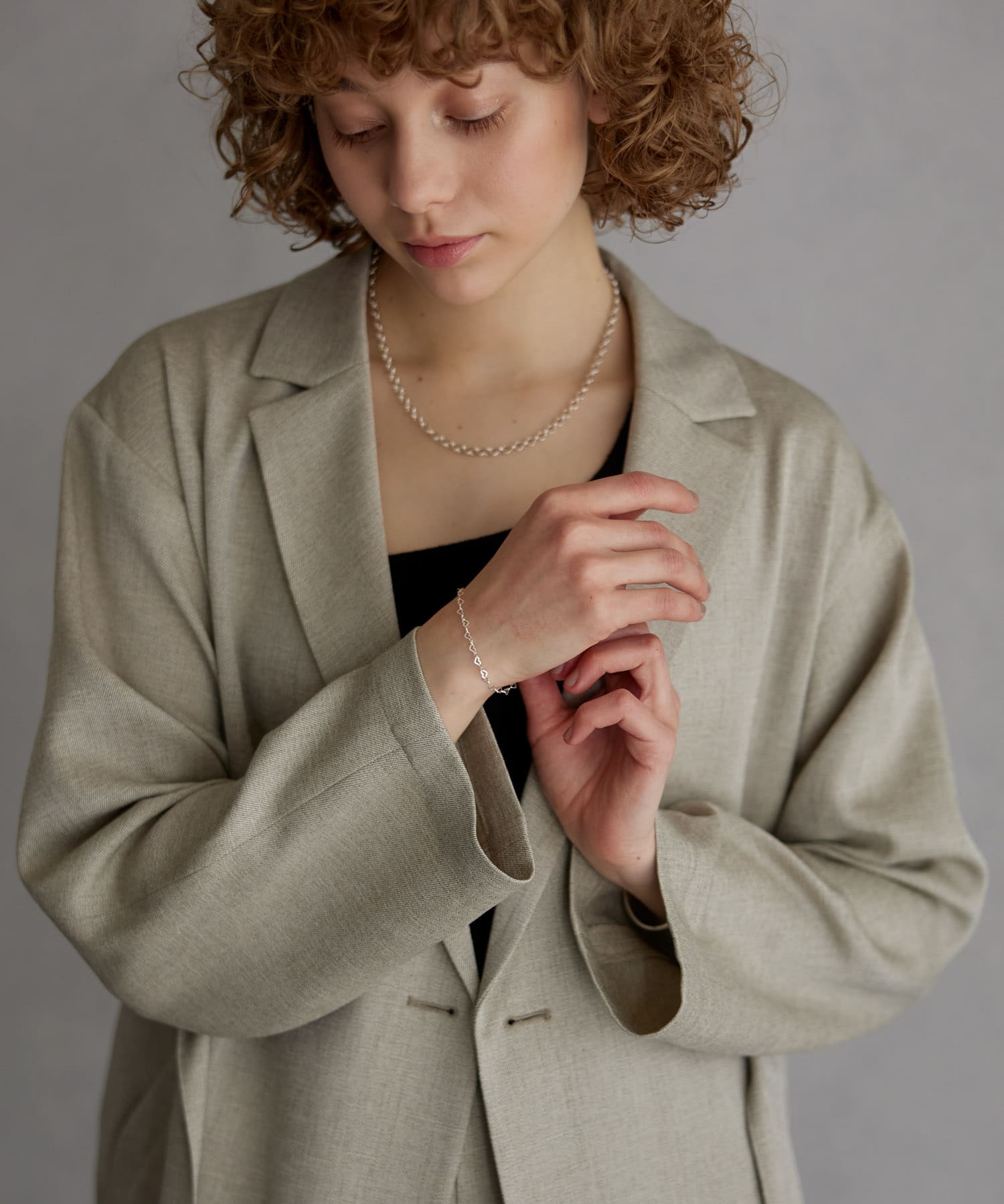 decor『デコール』　Heartchain Bracelet SILVER -