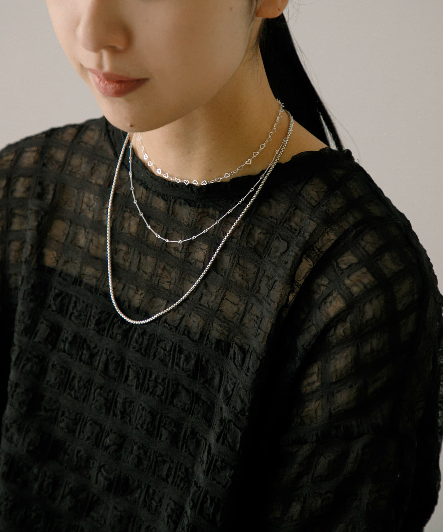 decor『デコール』　Twistbarchain Necklace SILVER -