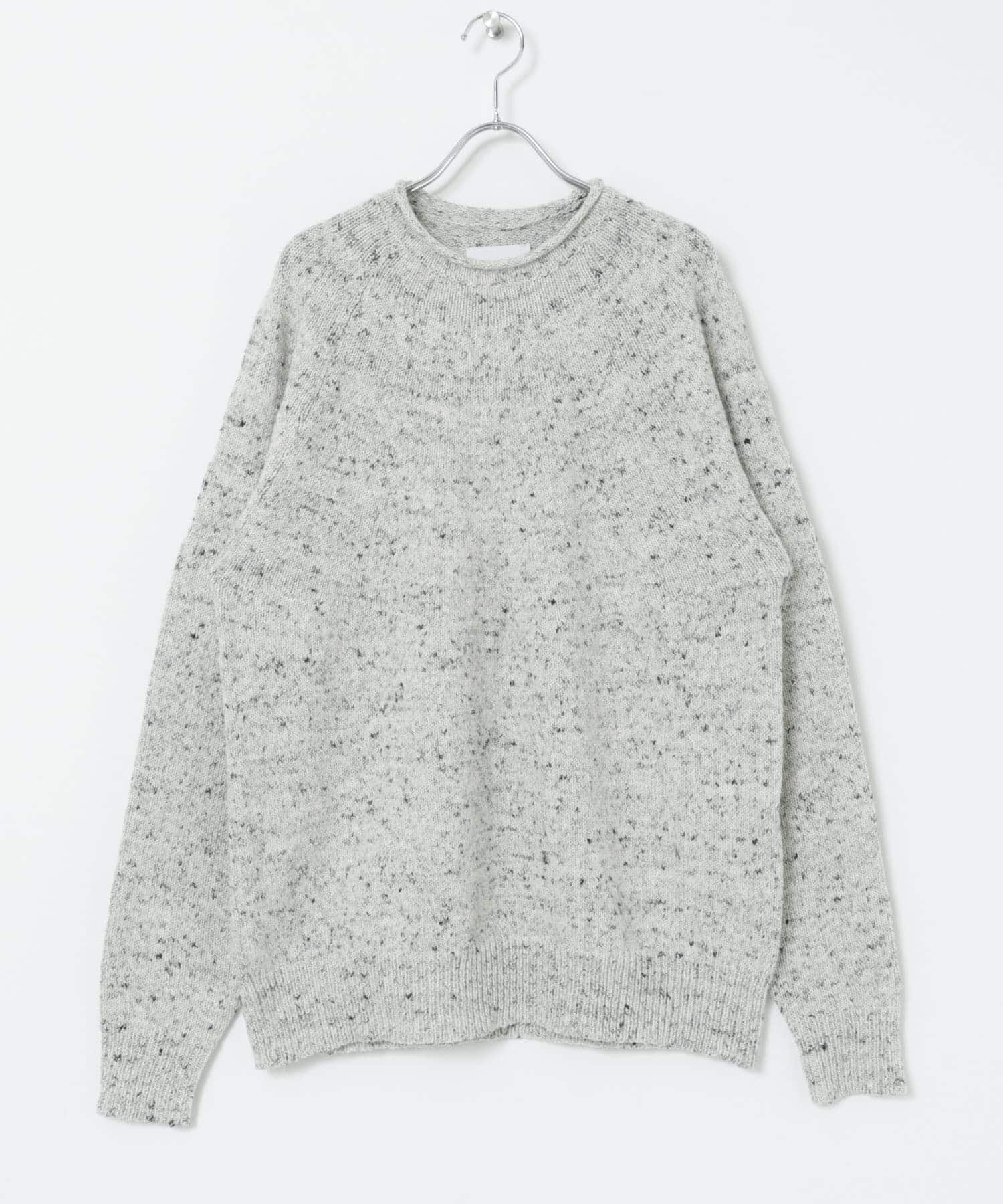 MILLEFILIミックスロールネックニット ECRU M