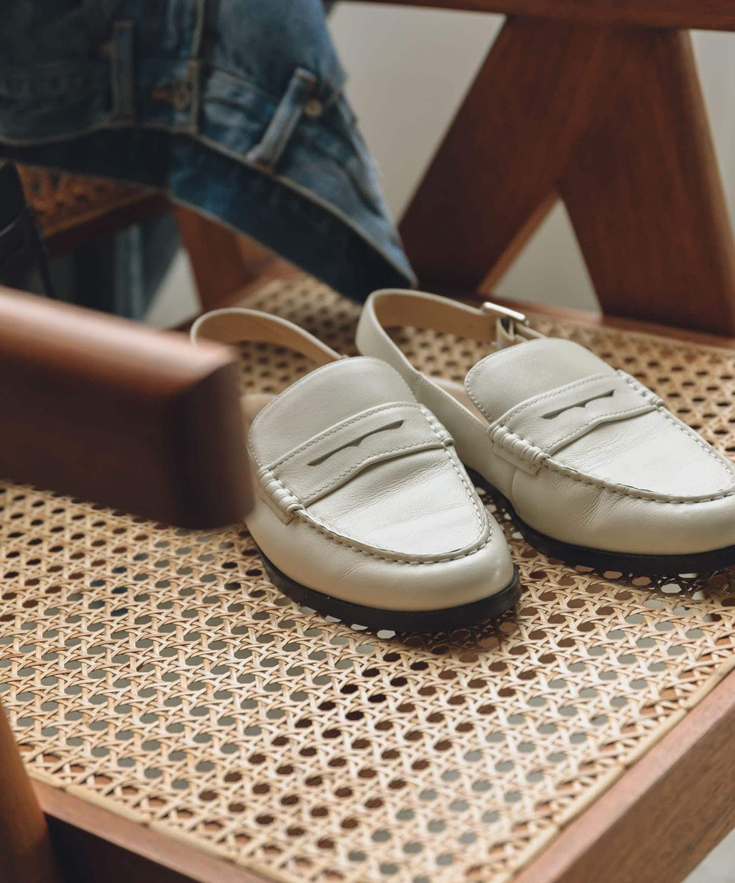 バックストラップローファー WHITE 36