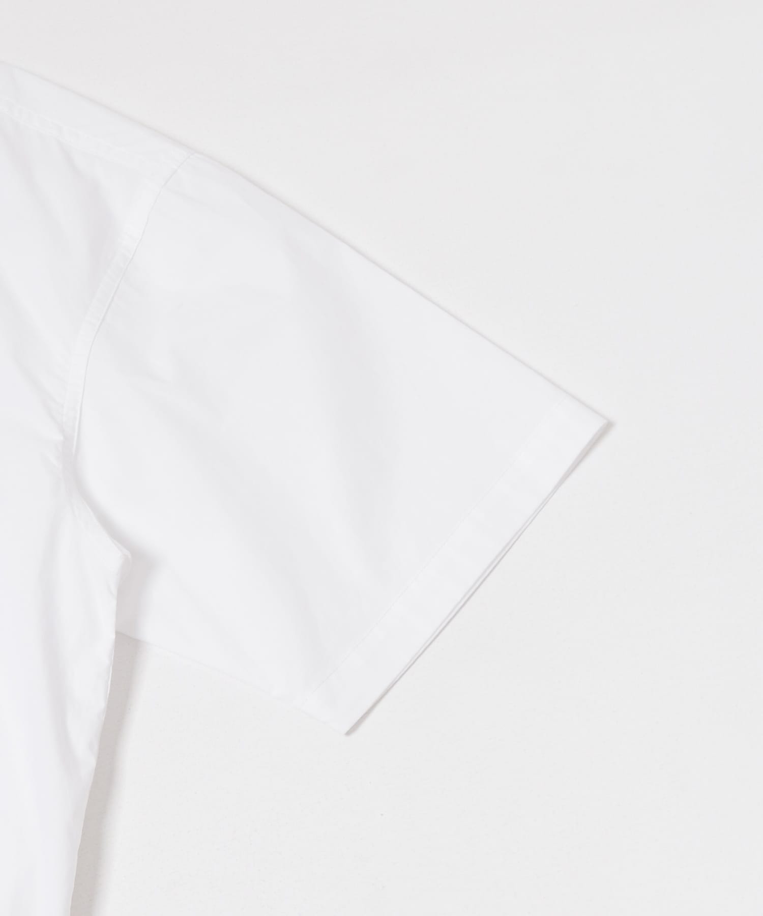 高密度コットンショートスリーブシャツ WHITE M